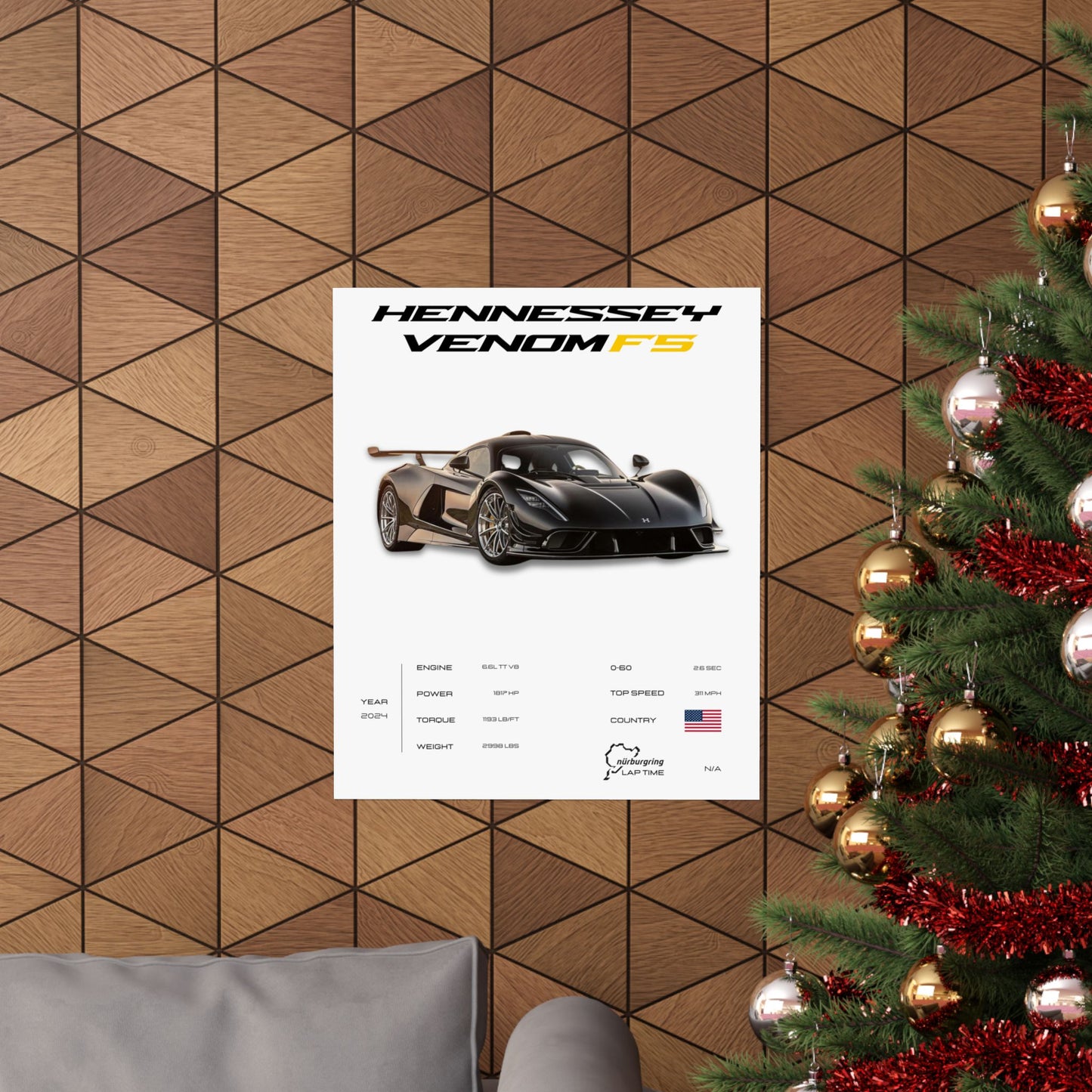Hennessey Venom F5 Poster