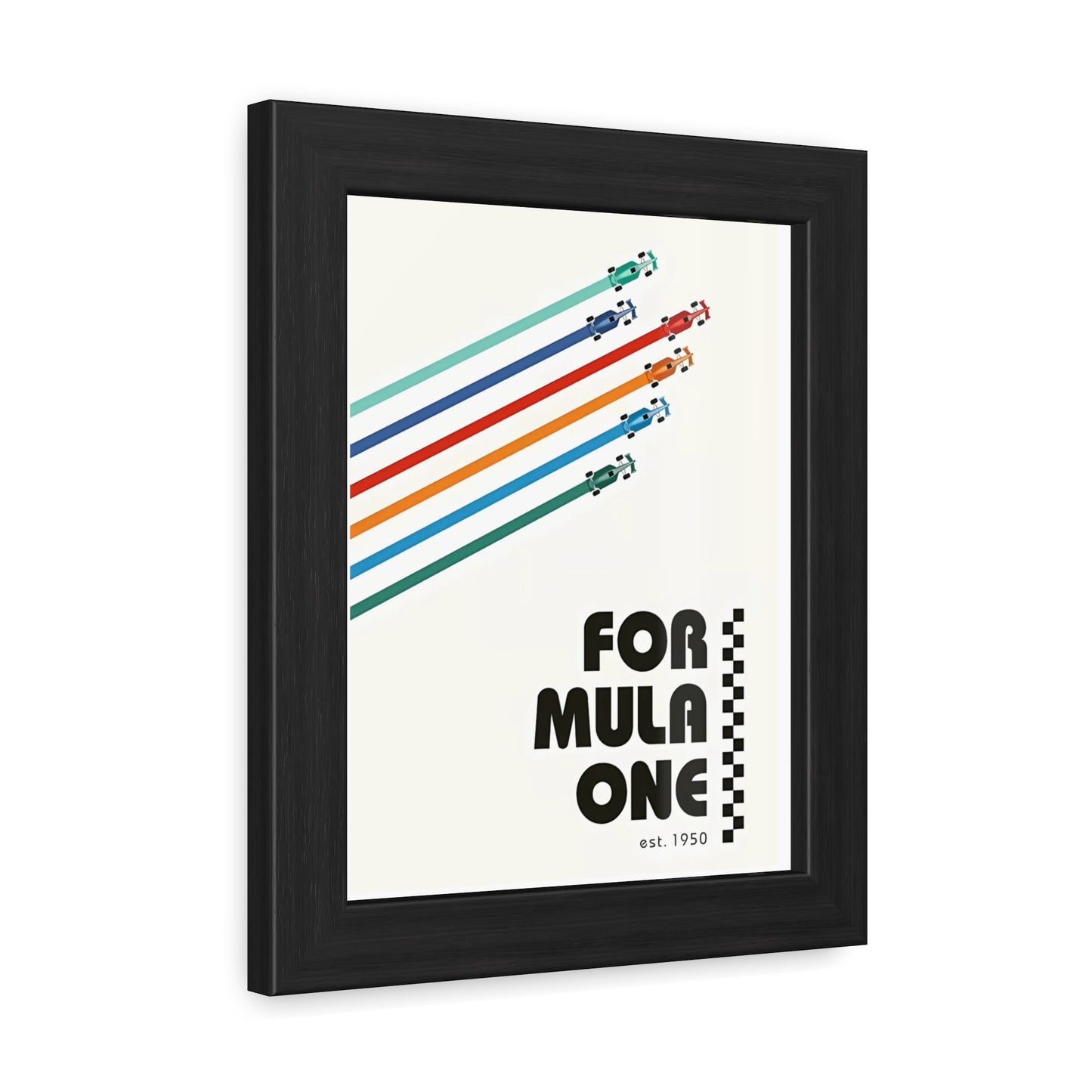 Vintage F1 Graphic Framed Poster