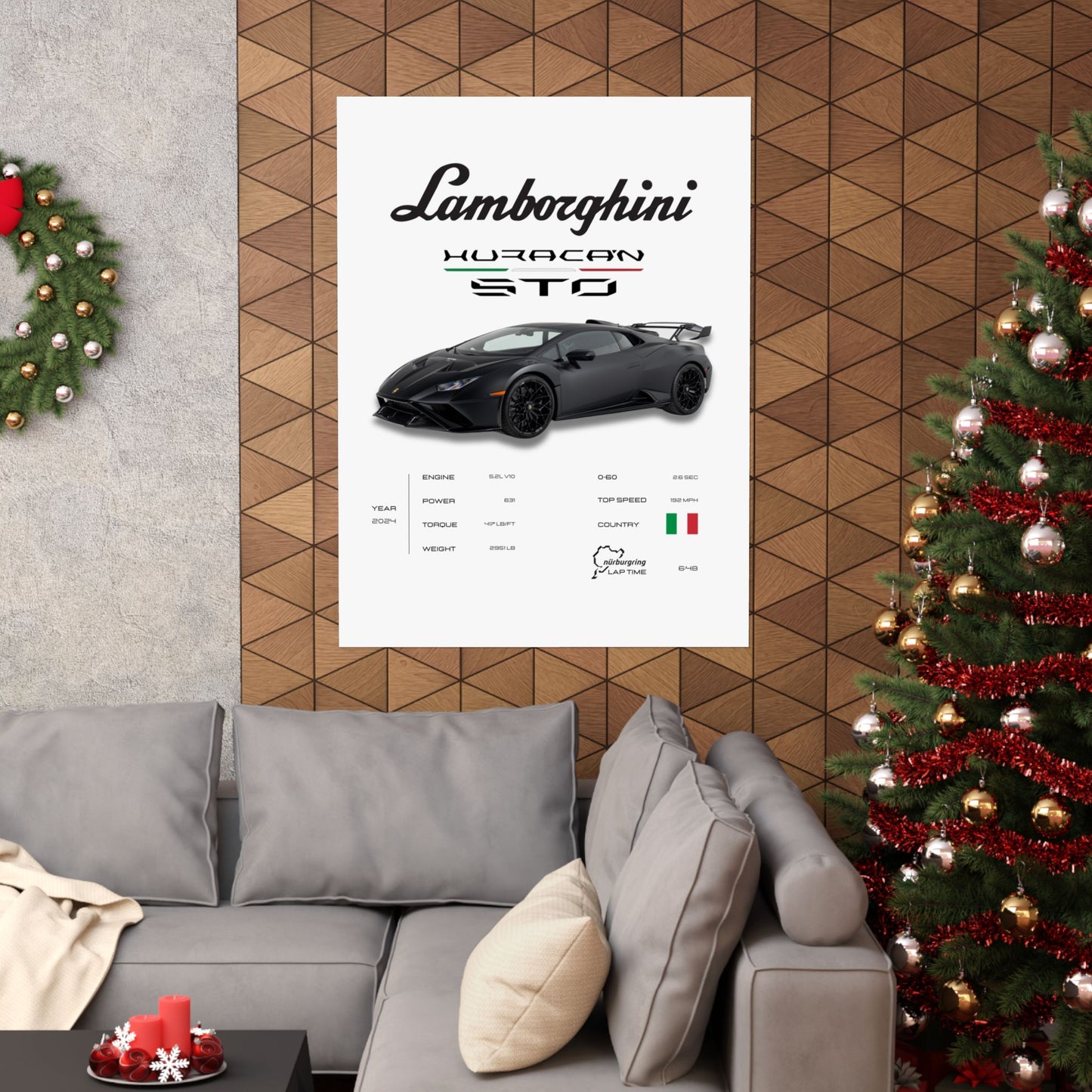 Lamborghini Huracan STO Poster