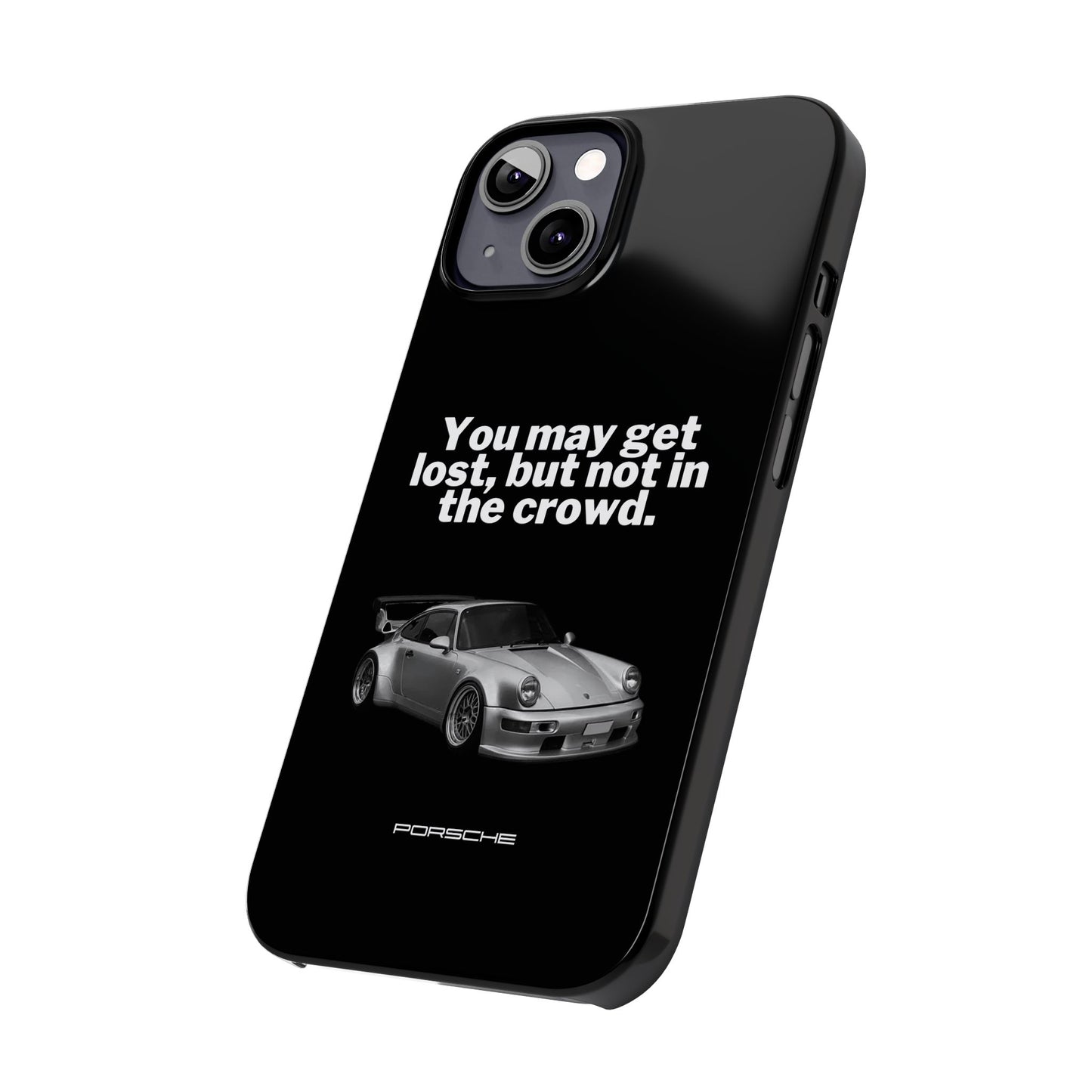 Lost In The Crowd iPhone Case - Black