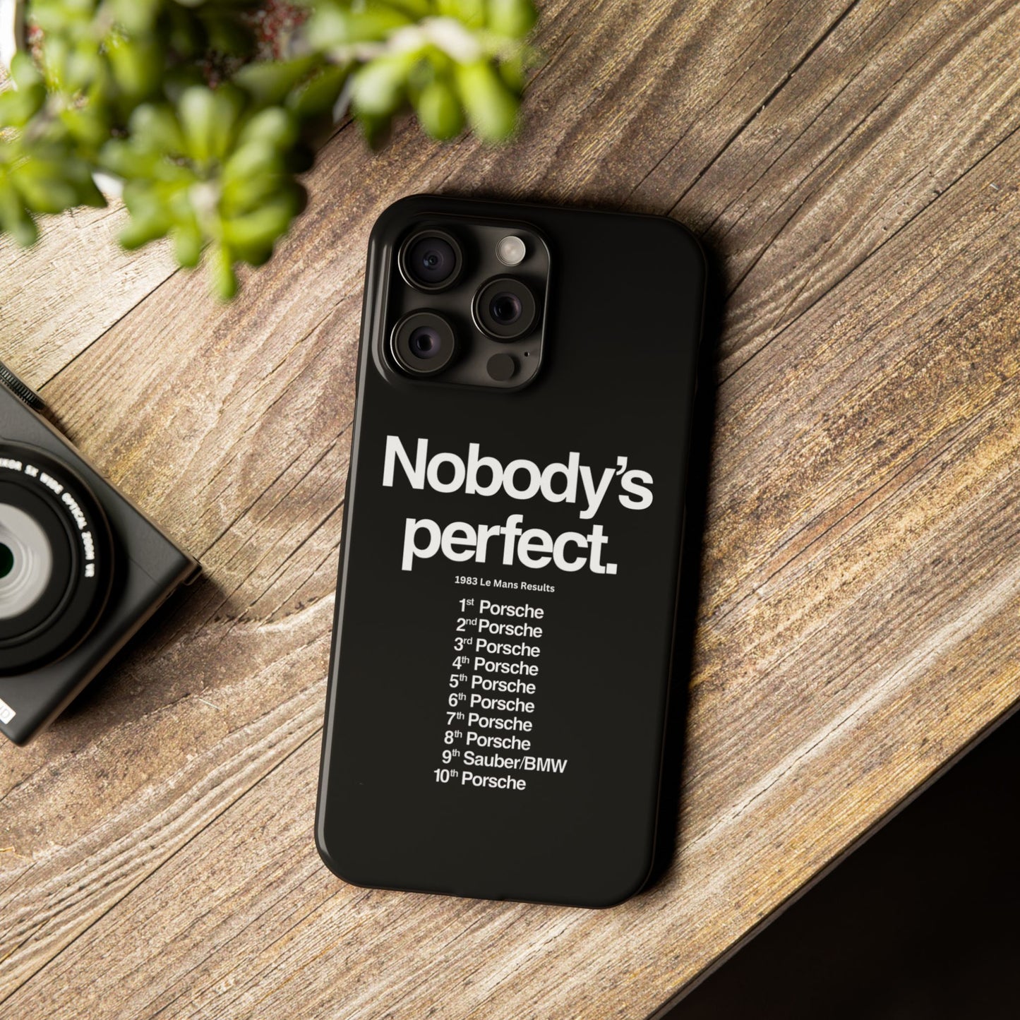 Nobody's Perfect Porsche iPhone Case