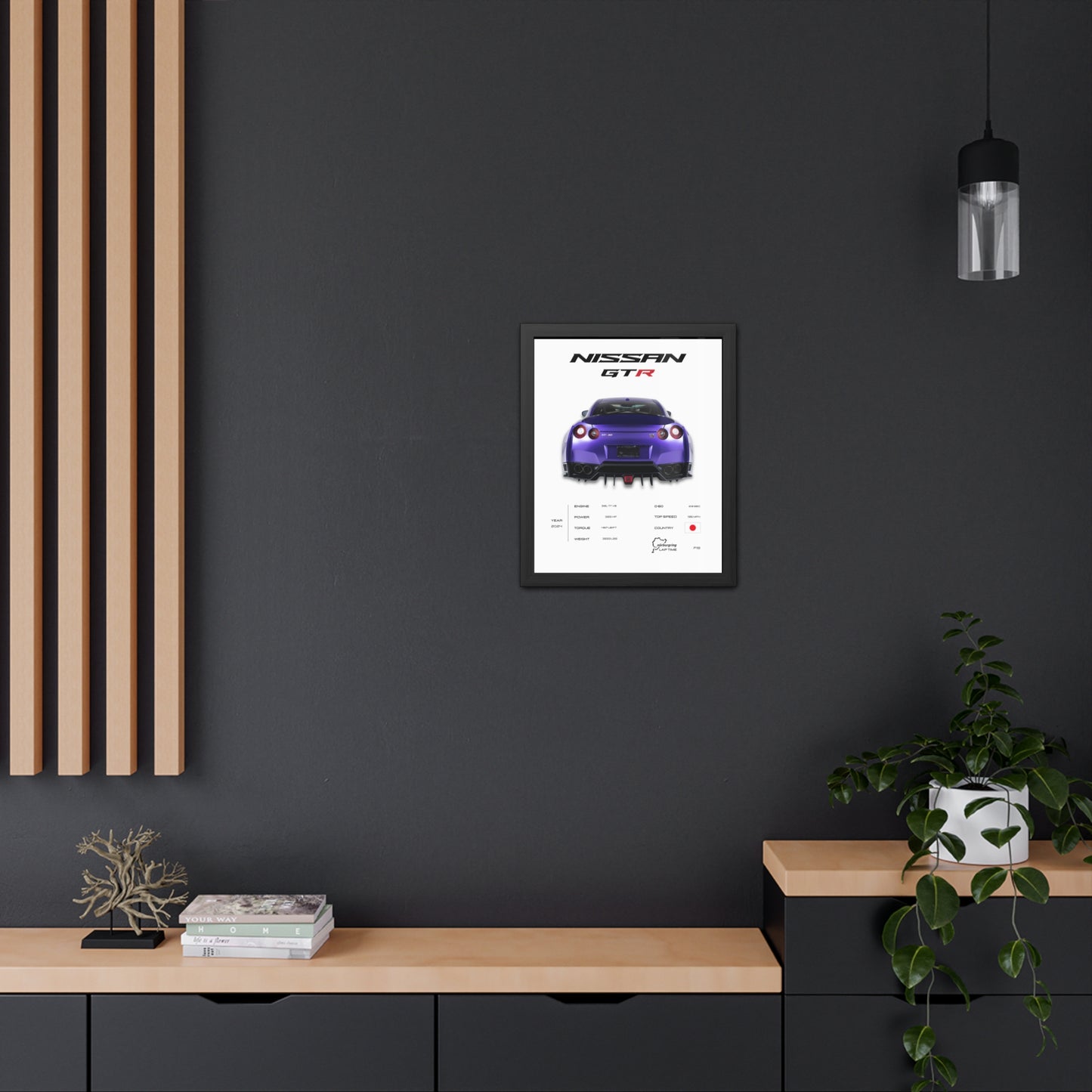 Nissan GTR Framed Poster