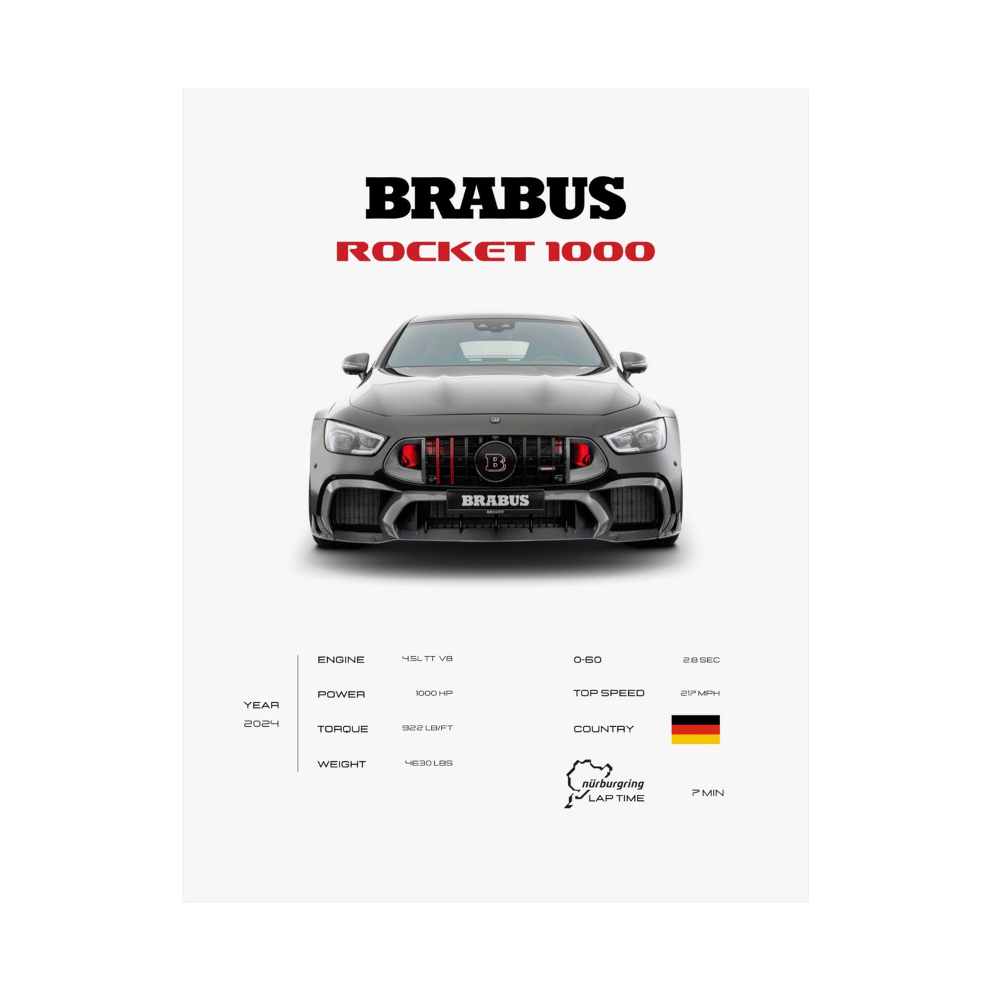 Brabus Rocket 1000 Poster