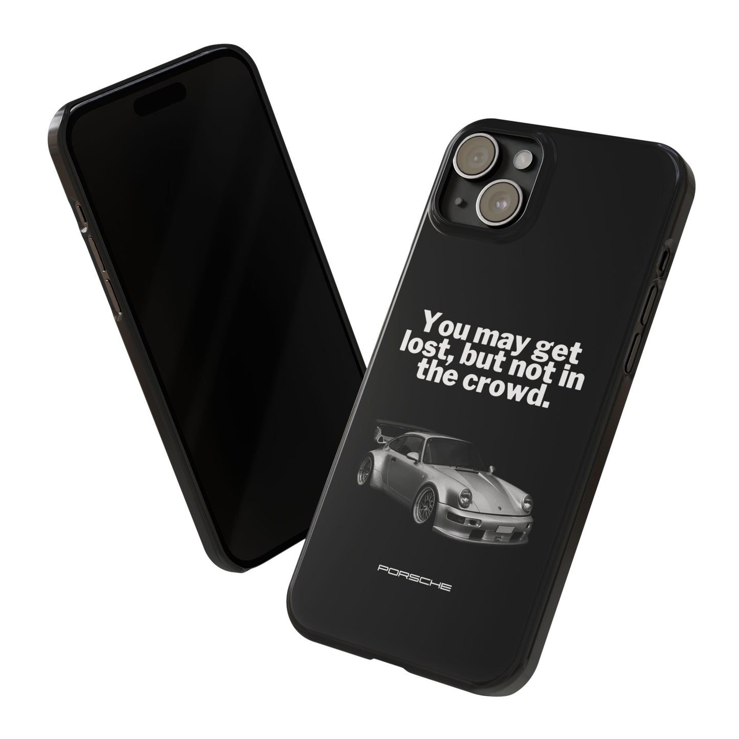 Lost In The Crowd iPhone Case - Black