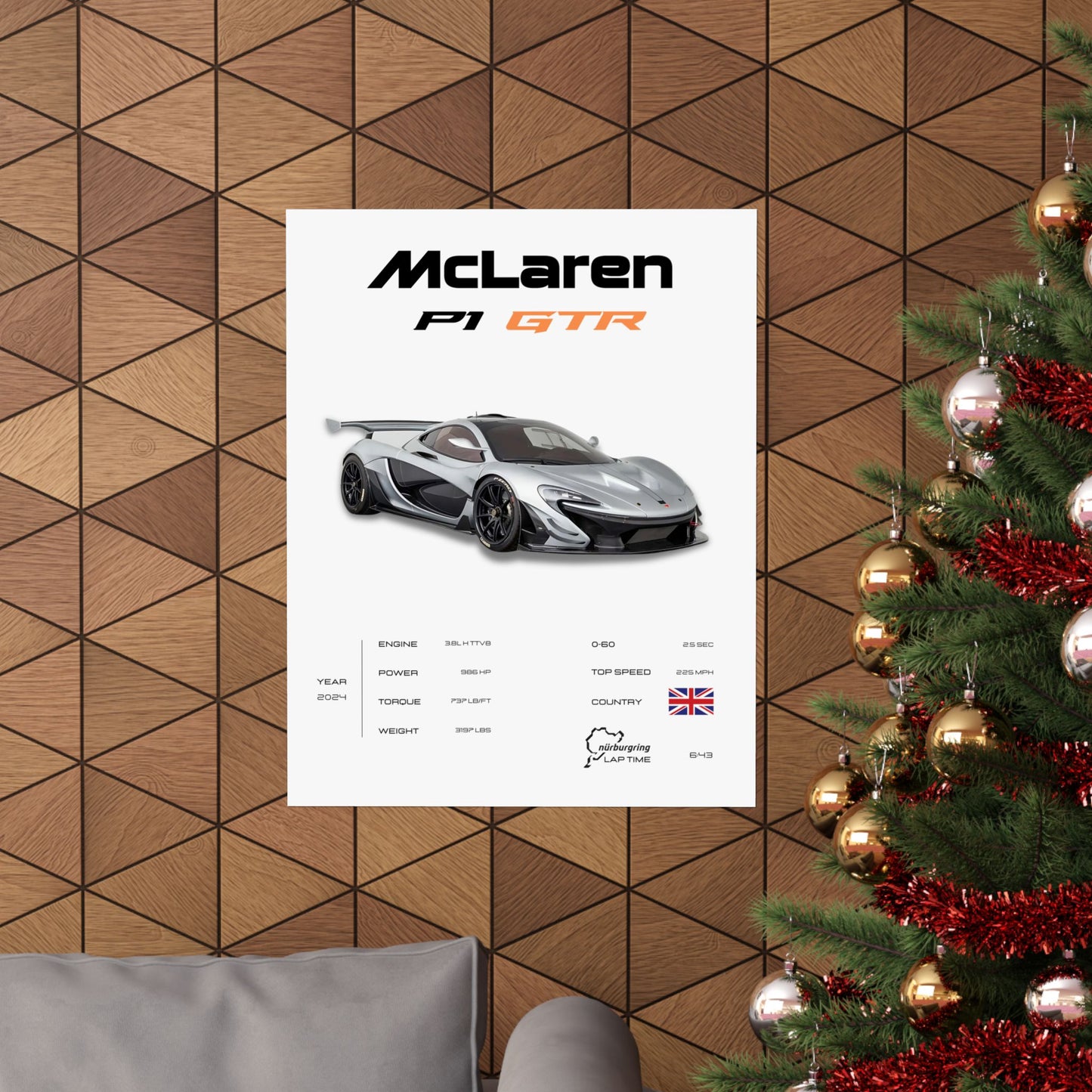 McLaren P1 GTR Poster