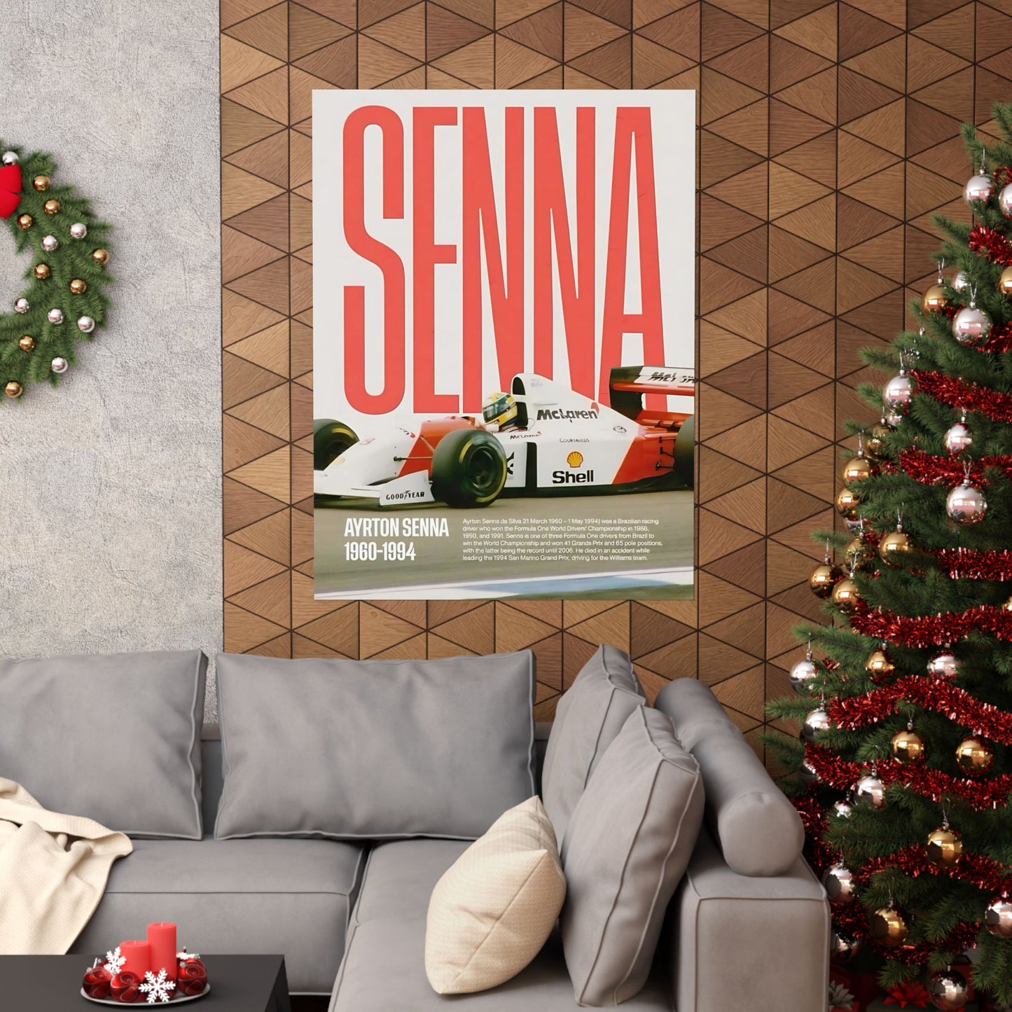 Senna McLaren F1 Poster