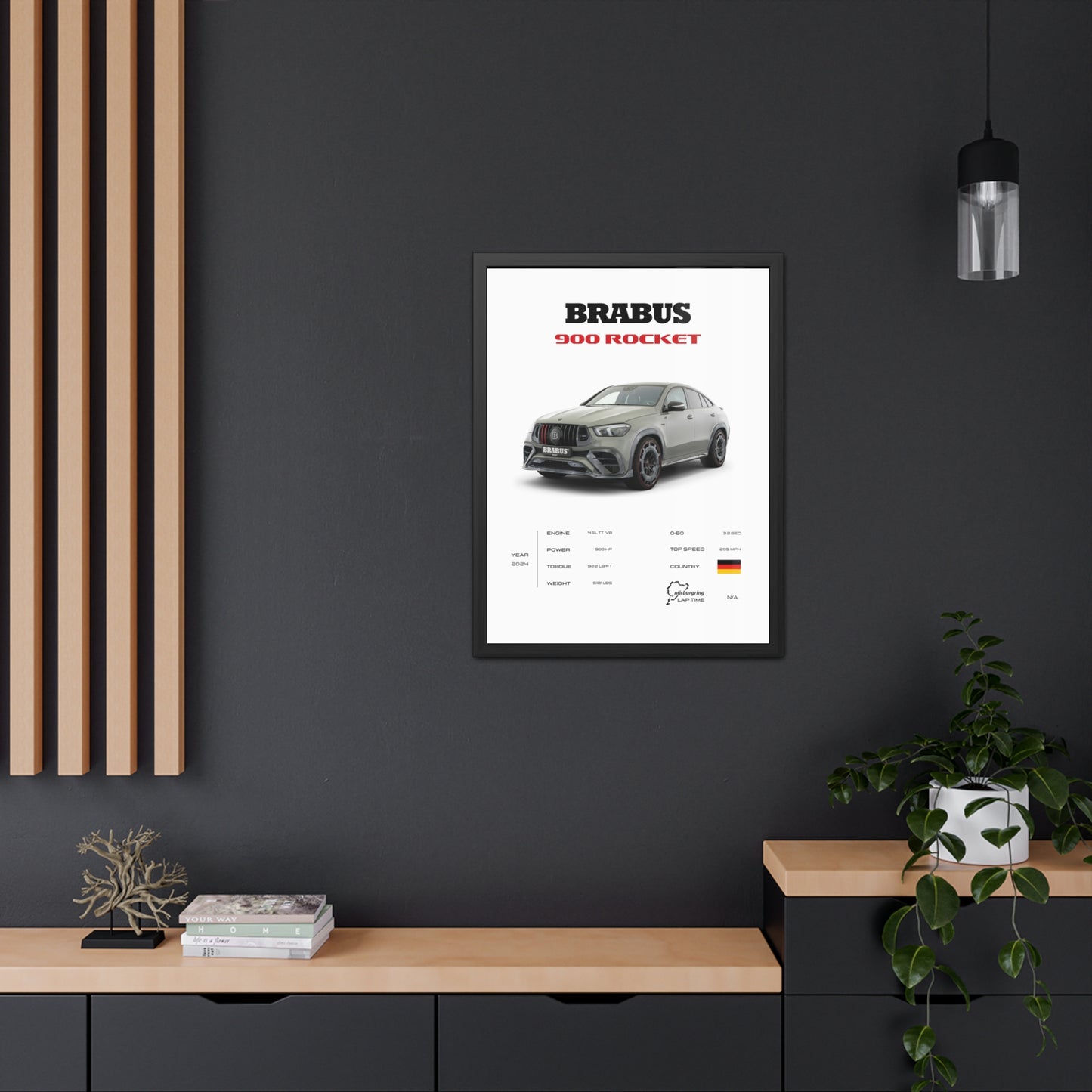 Brabus 900 Rocket Framed Poster