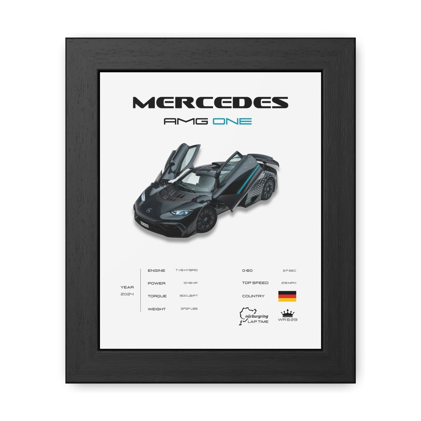 Mercedes AMG ONE Framed Poster