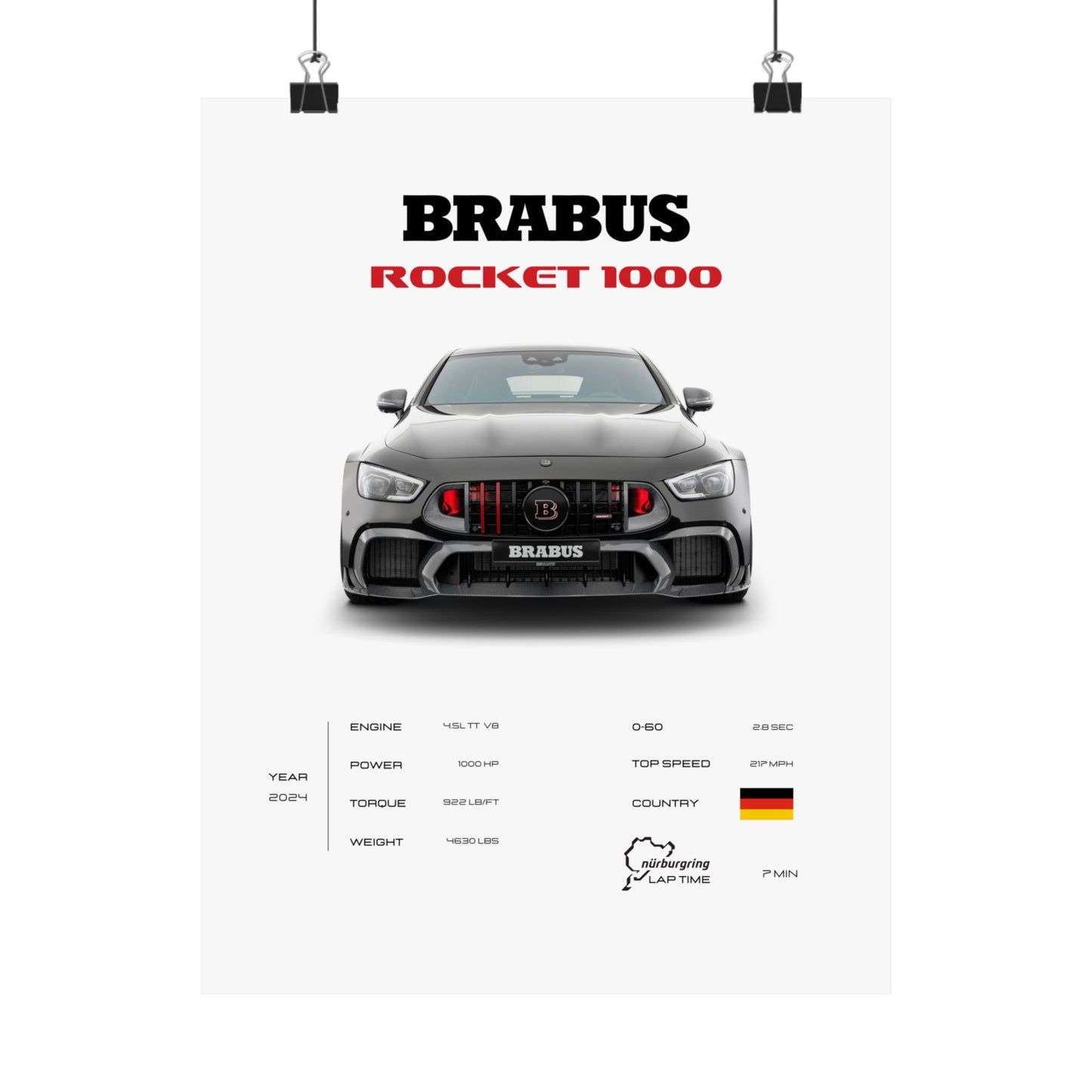 Brabus Rocket 1000 Poster