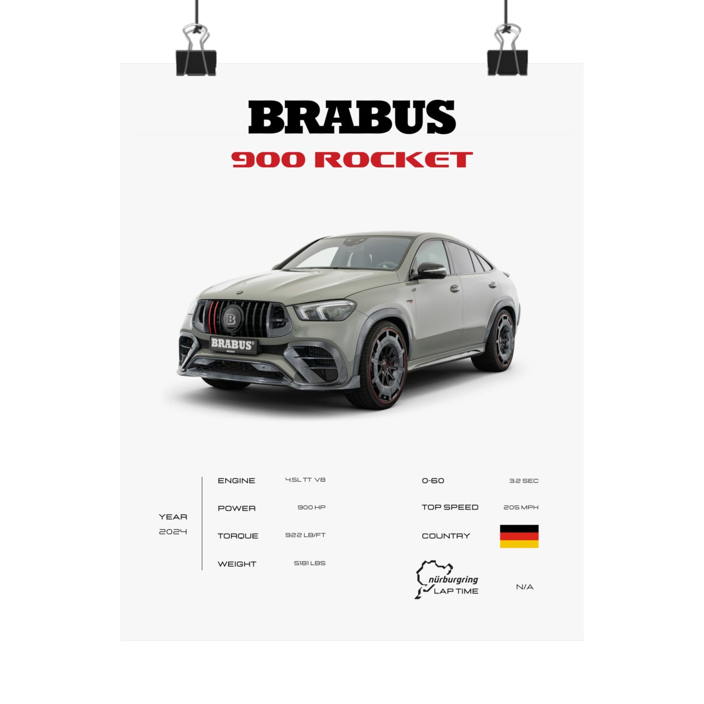 Brabus 900 Rocket Poster