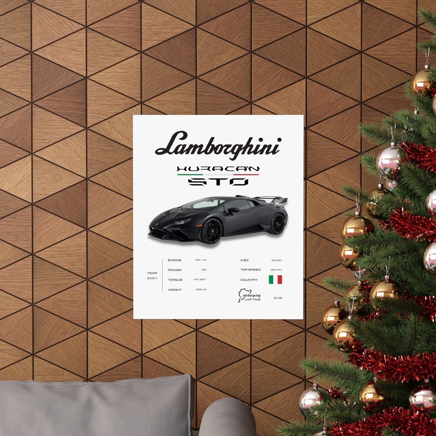 Lamborghini Huracan STO Poster