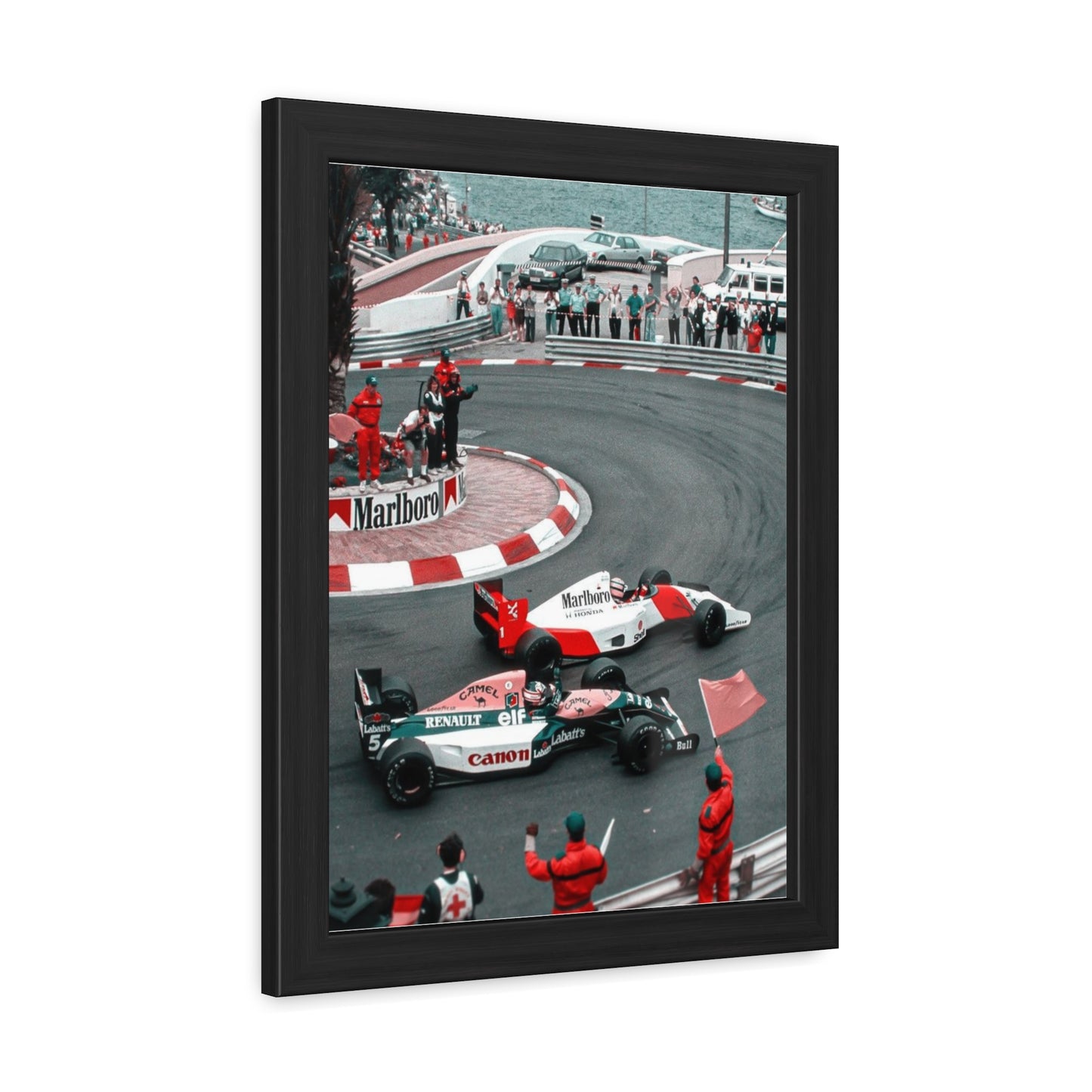 Vintage Monaco F1 Framed Poster
