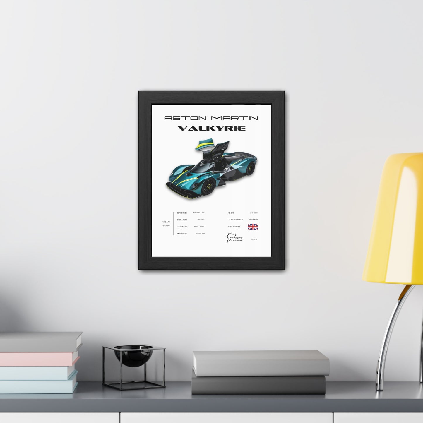 Aston Martin Valkyrie Framed Poster