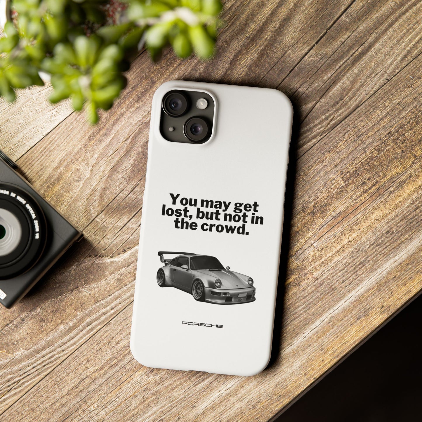 Lost In The Crowd iPhone Case - White