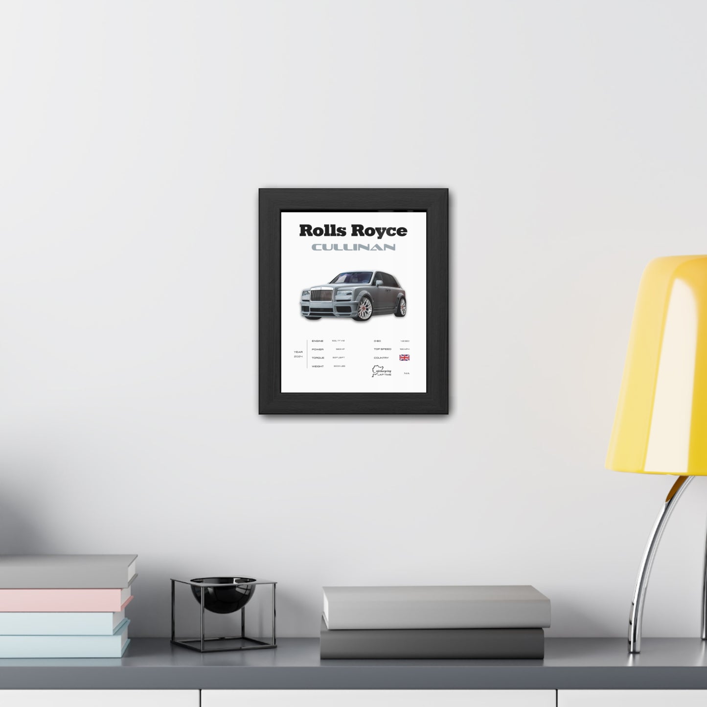 Rolls Royce Cullinan Framed Poster