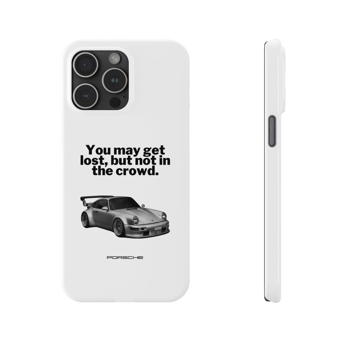 Lost In The Crowd iPhone Case - White