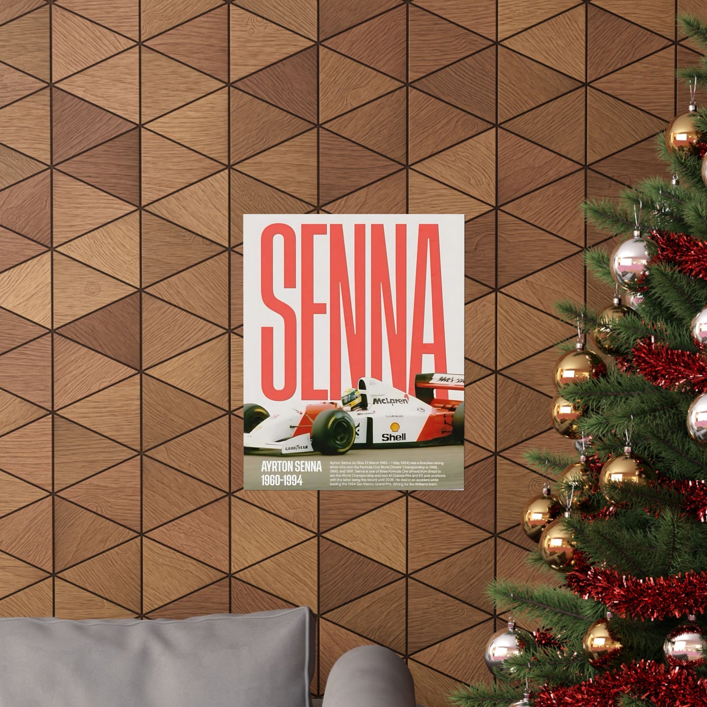Senna McLaren F1 Poster