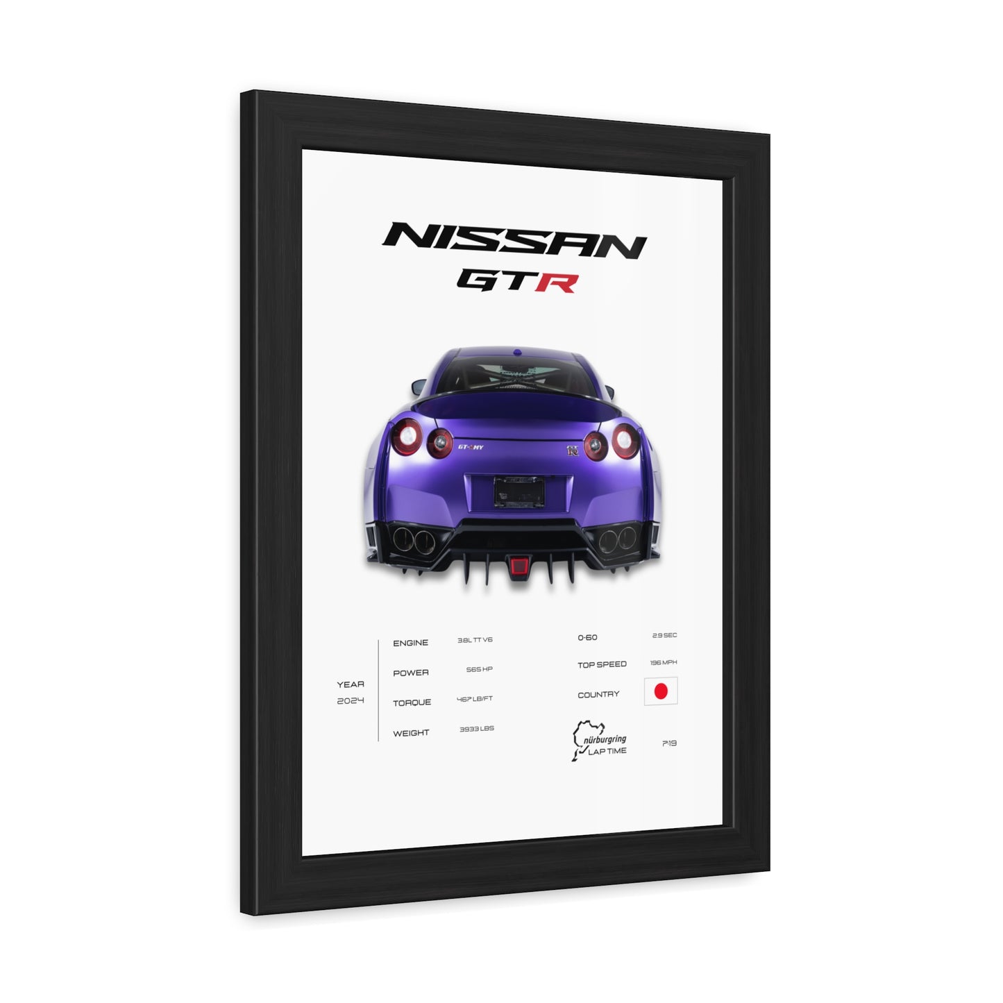 Nissan GTR Framed Poster