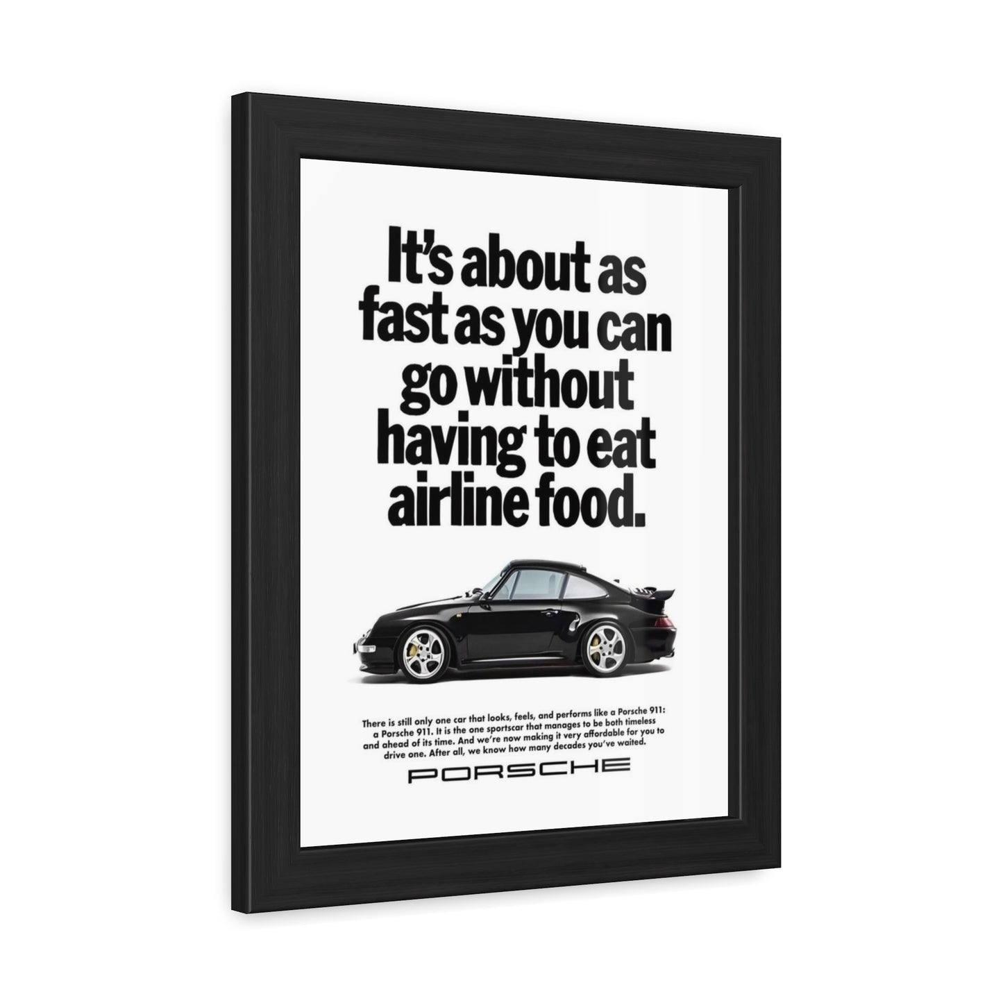Vintage Porsche Ad Framed Poster
