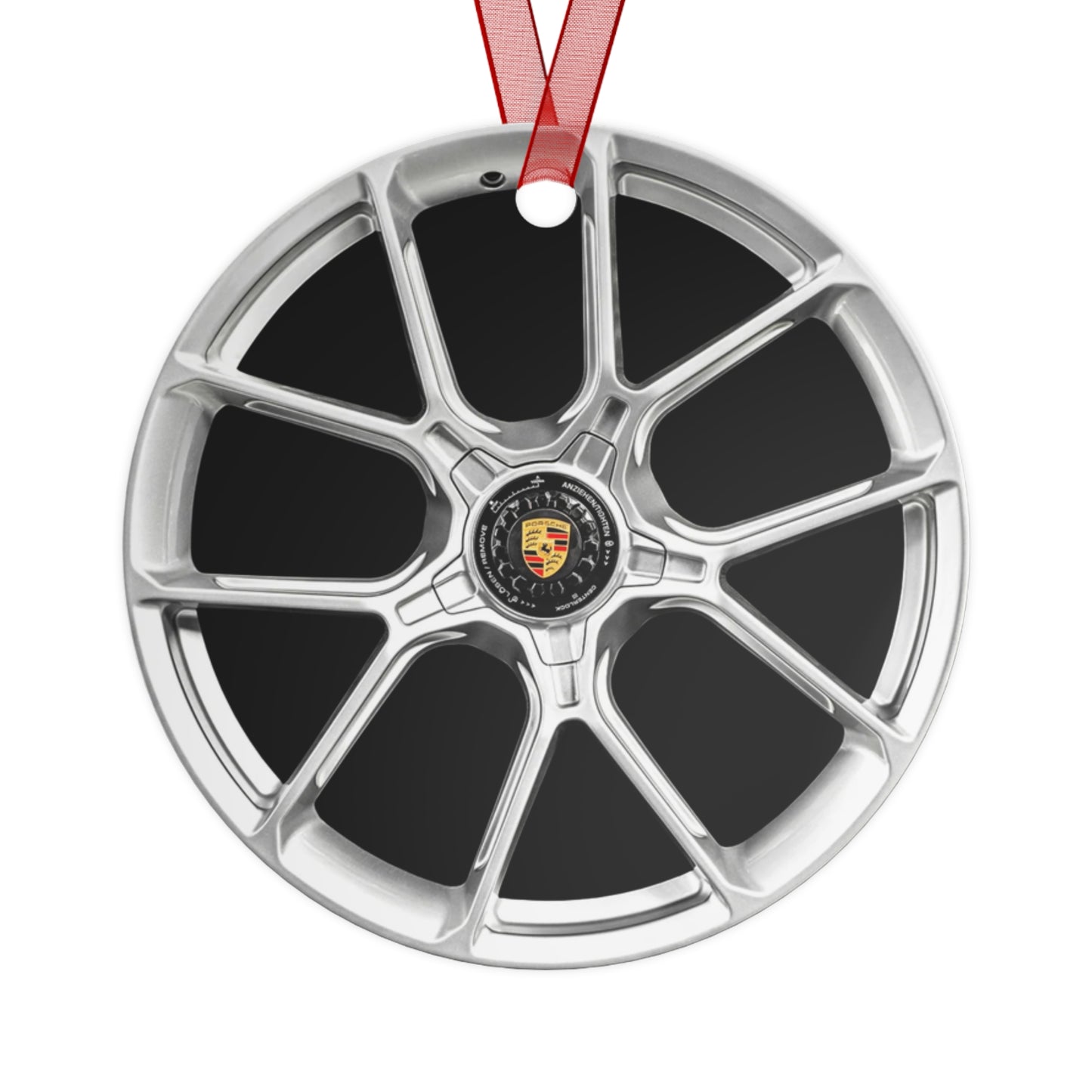 Porsche Wheel Metal Ornament