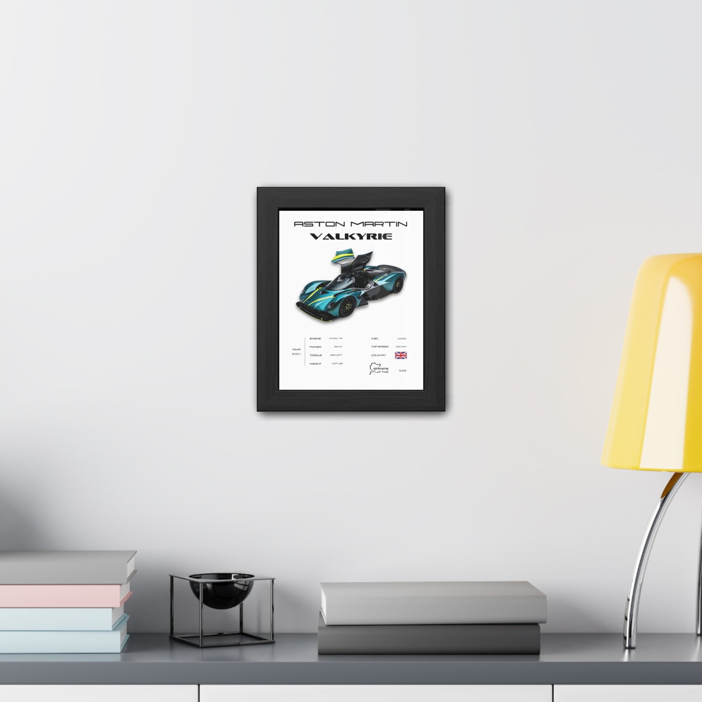 Aston Martin Valkyrie Framed Poster
