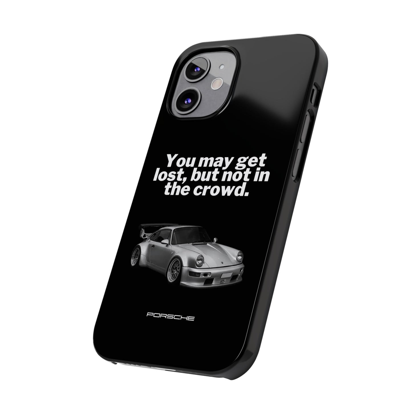 Lost In The Crowd iPhone Case - Black