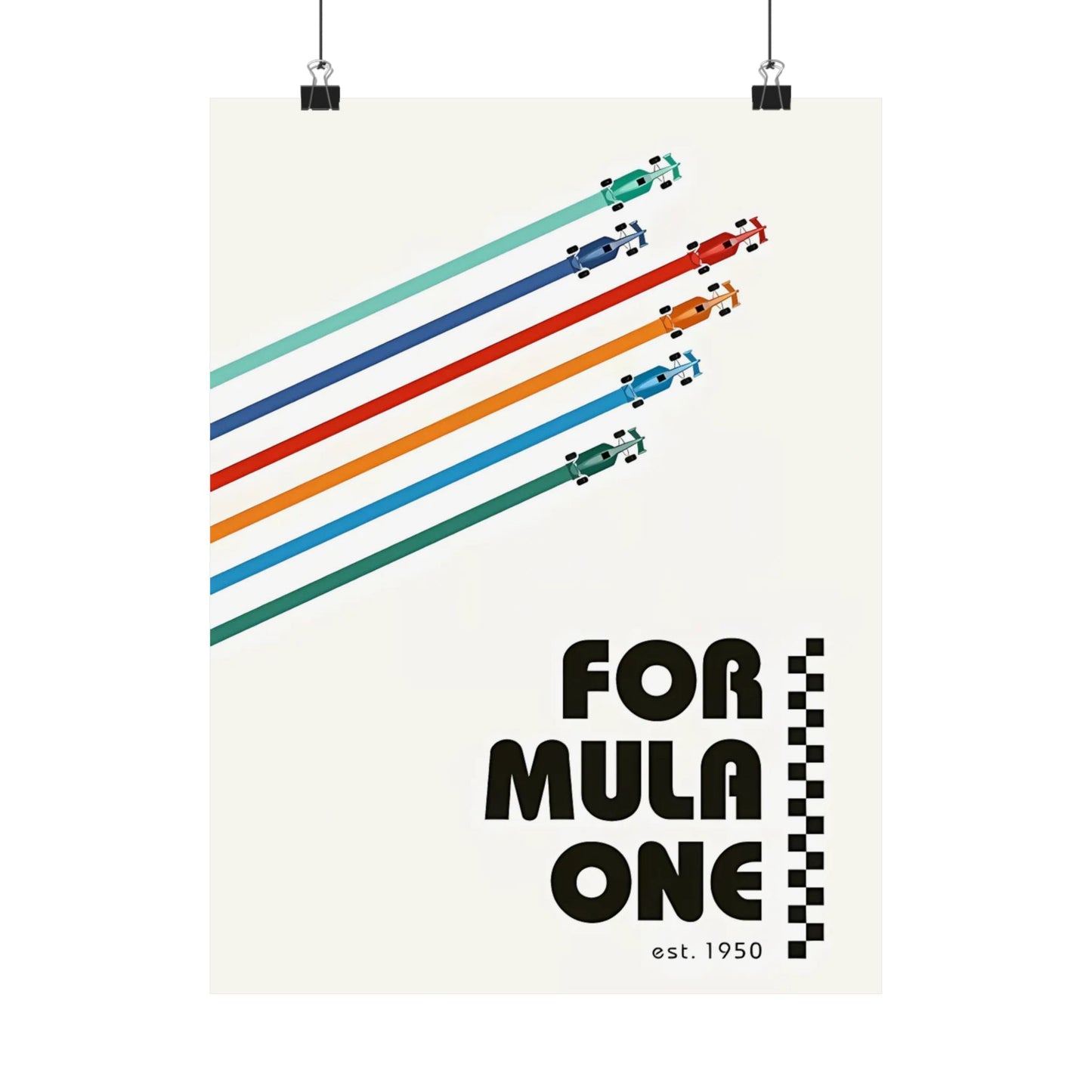 Vintage F1 Graphic Poster