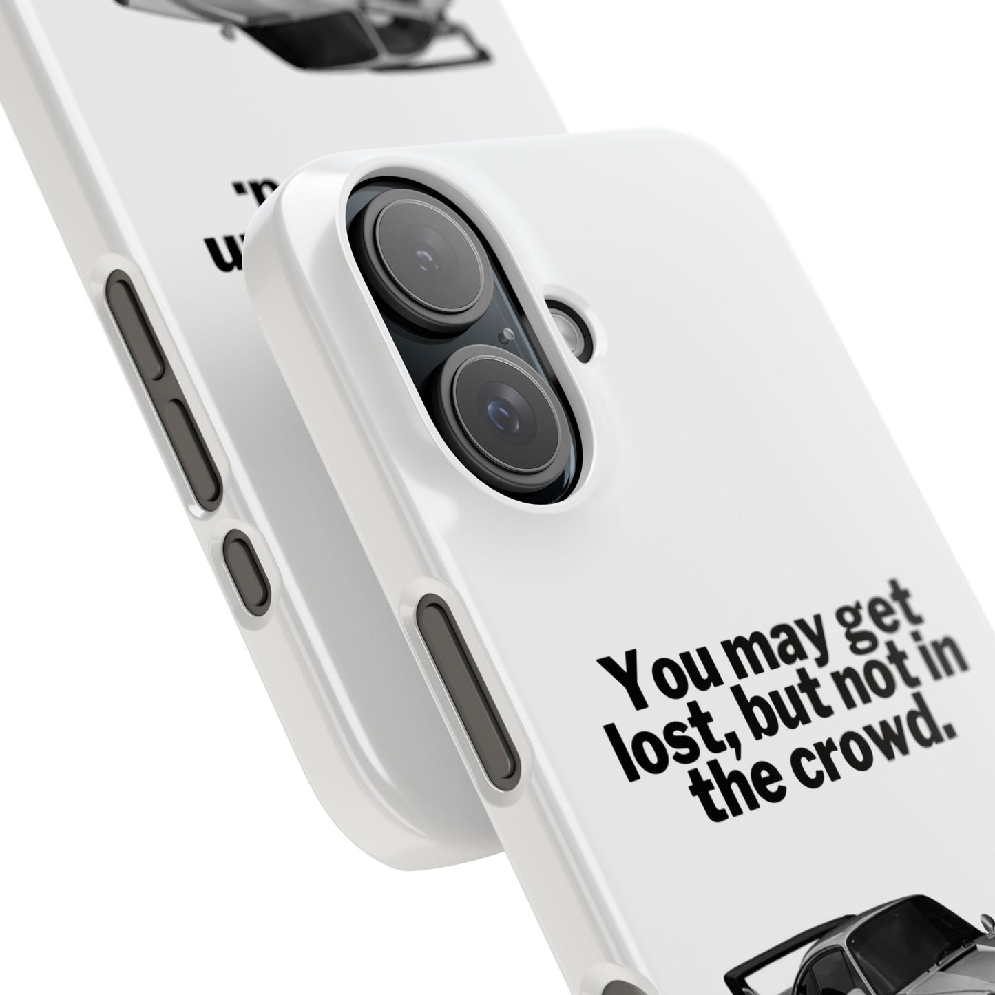 Lost In The Crowd iPhone Case - White