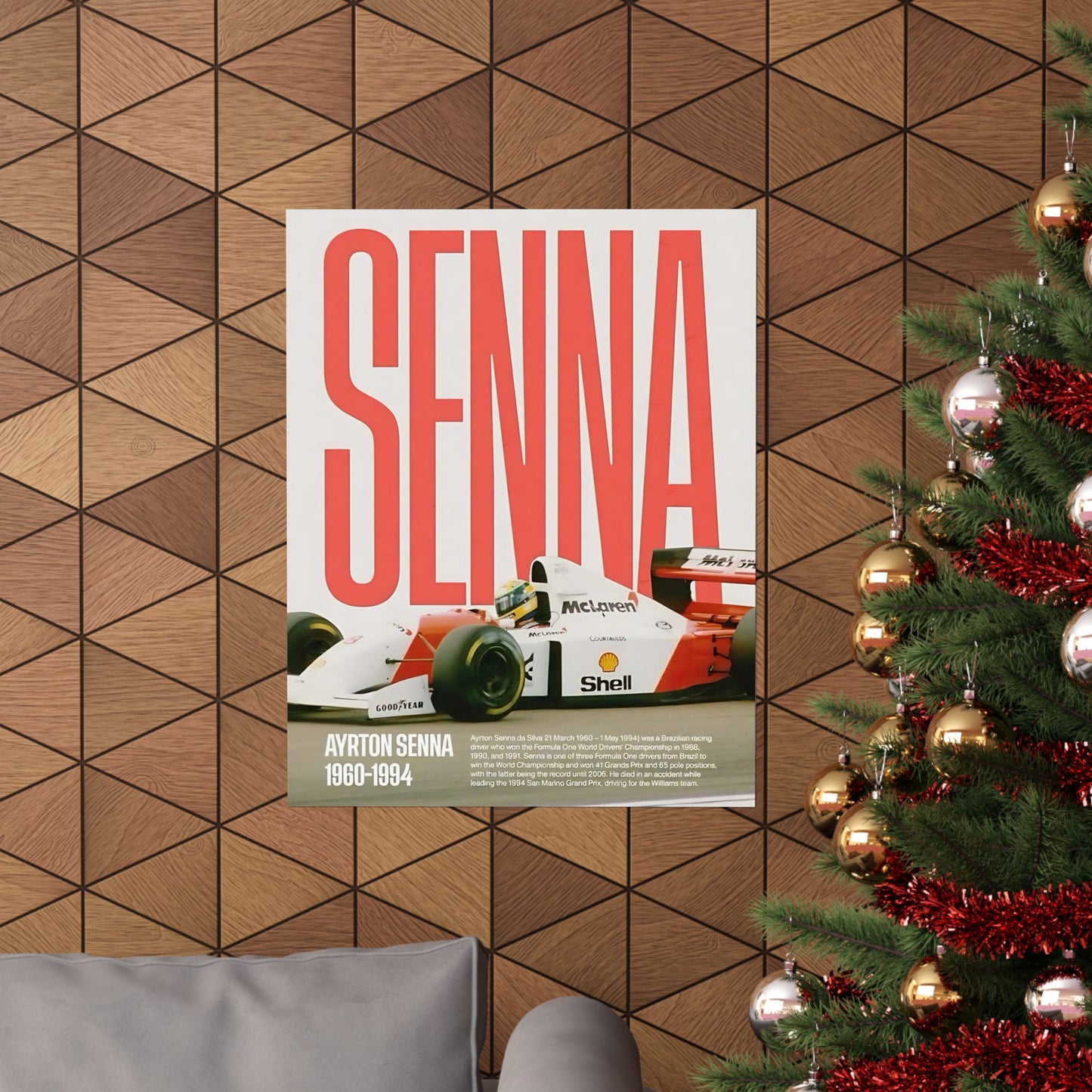 Senna McLaren F1 Poster