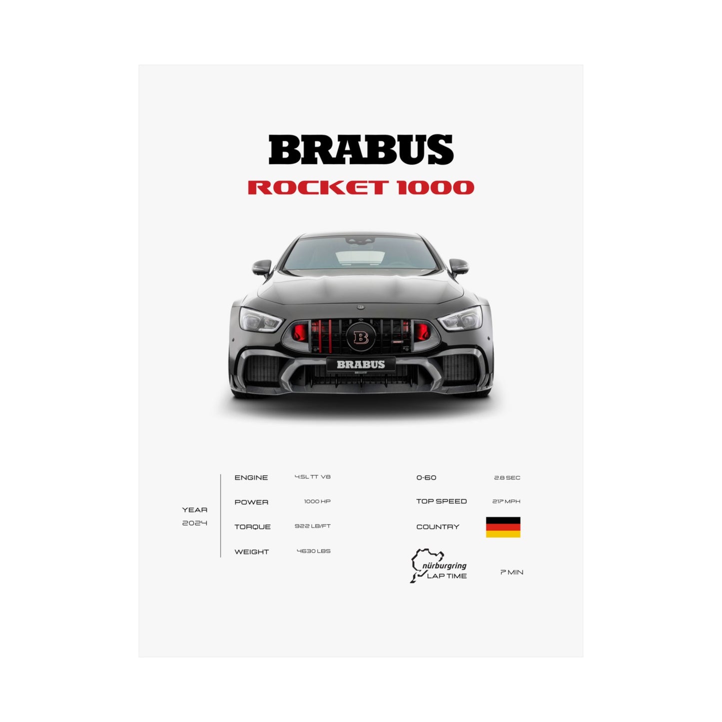 Brabus Rocket 1000 Poster