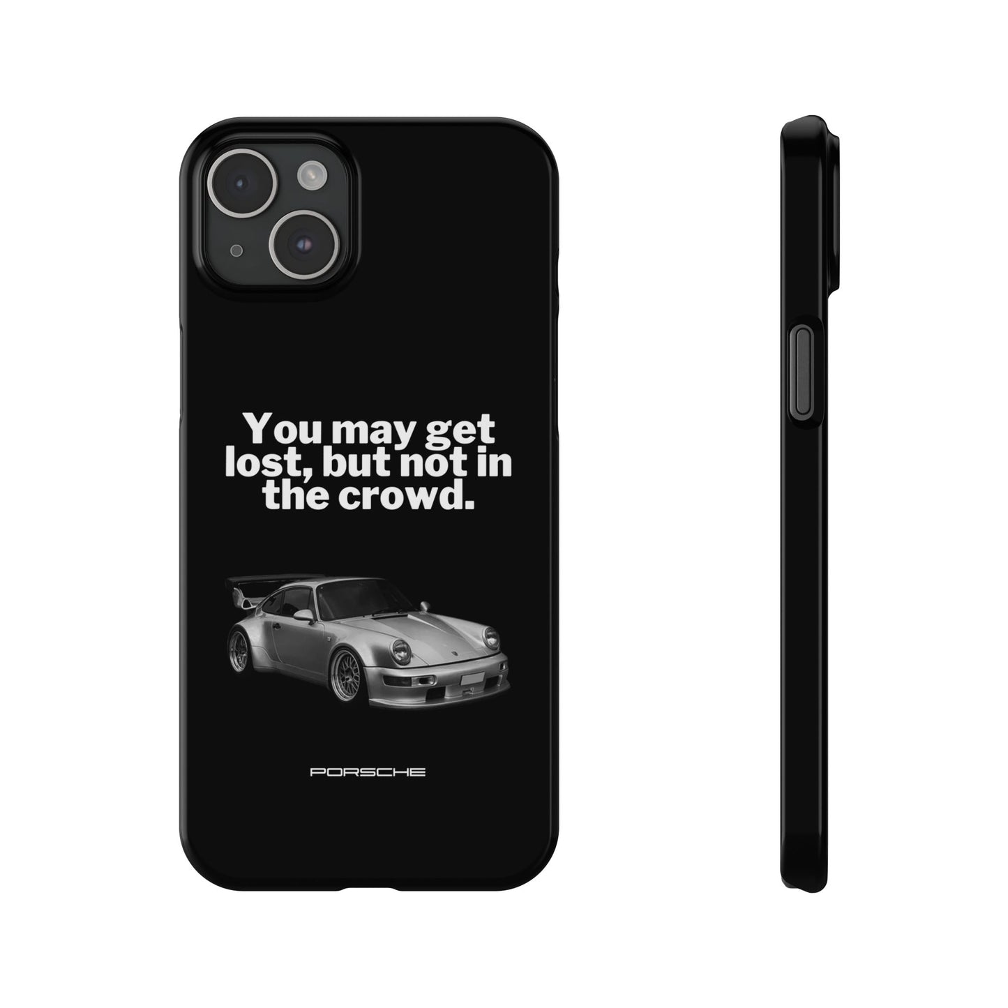 Lost In The Crowd iPhone Case - Black