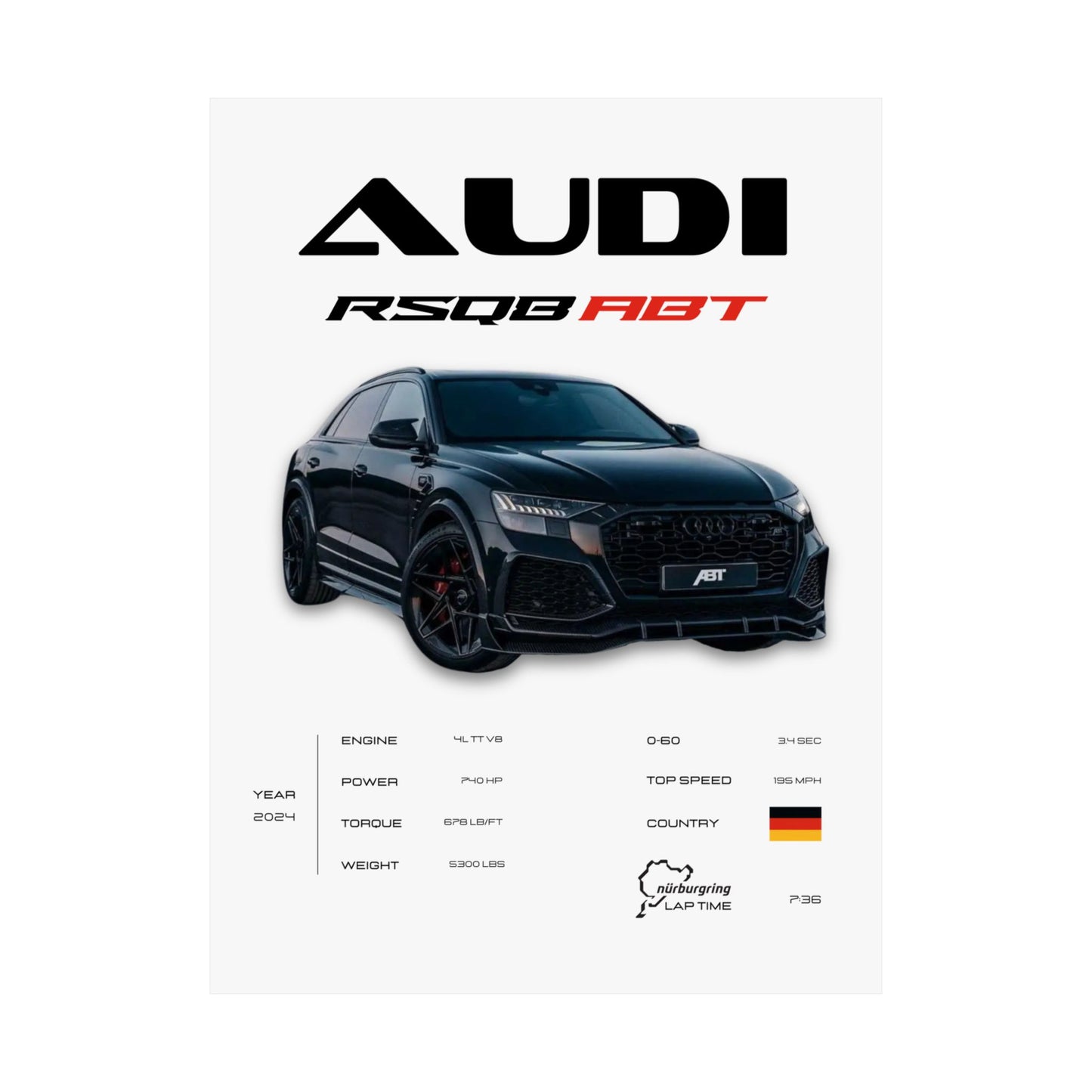 Audi RSQ8 Poster