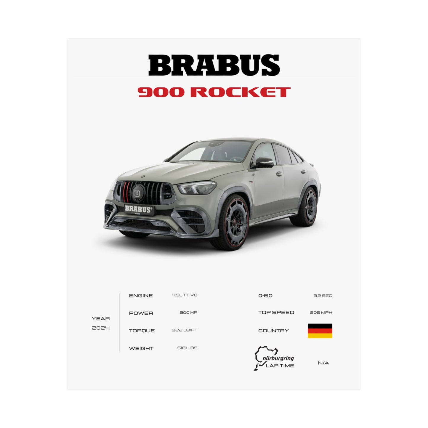Brabus 900 Rocket Poster
