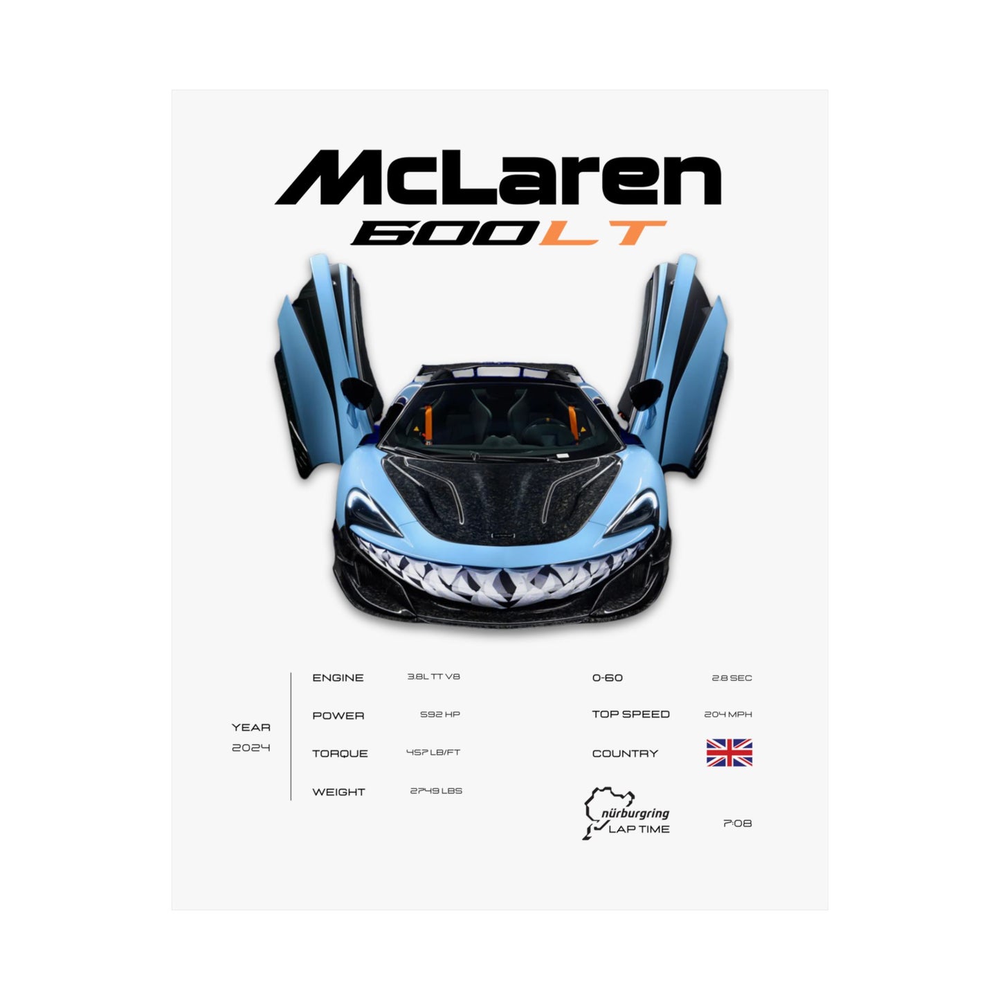 McLaren 600LT Poster