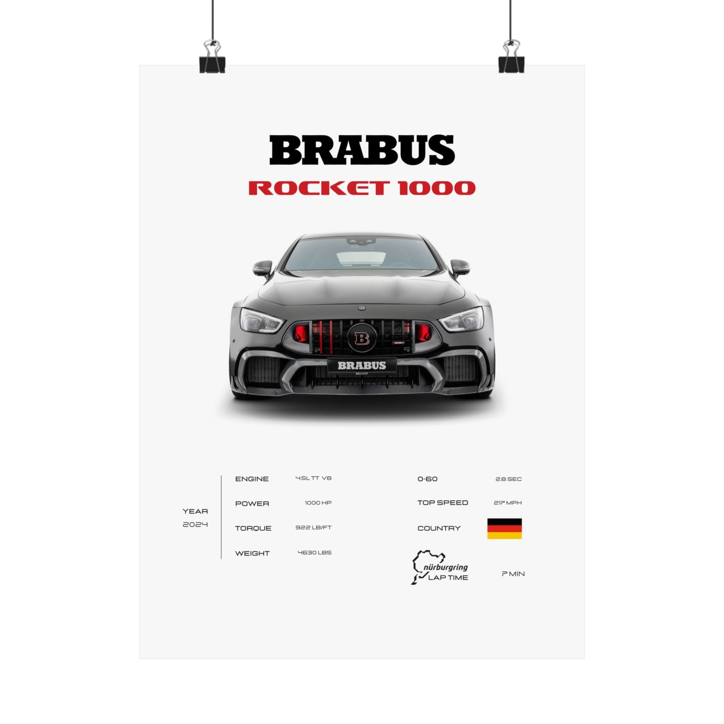 Brabus Rocket 1000 Poster