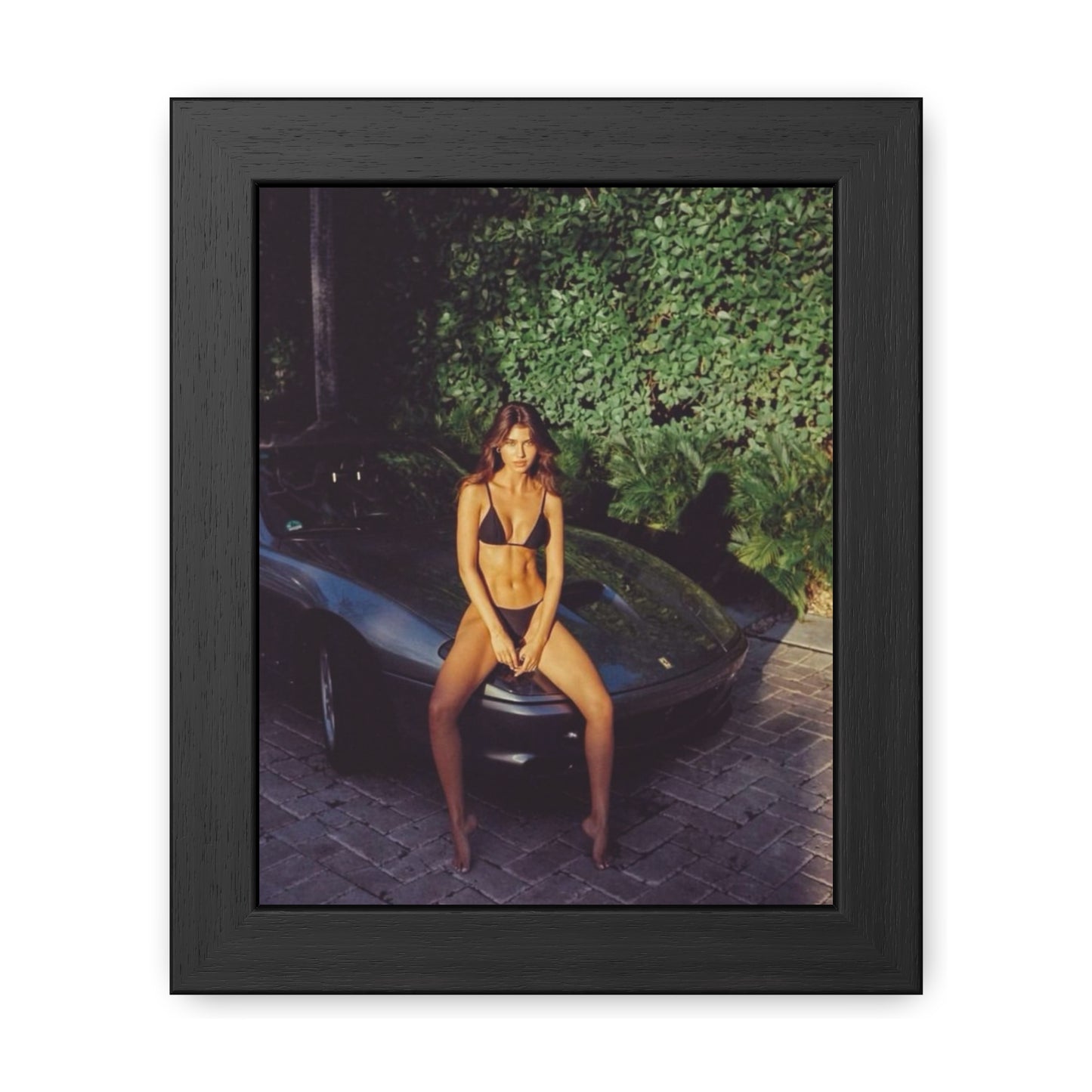 Ferrari Chick Framed Poster
