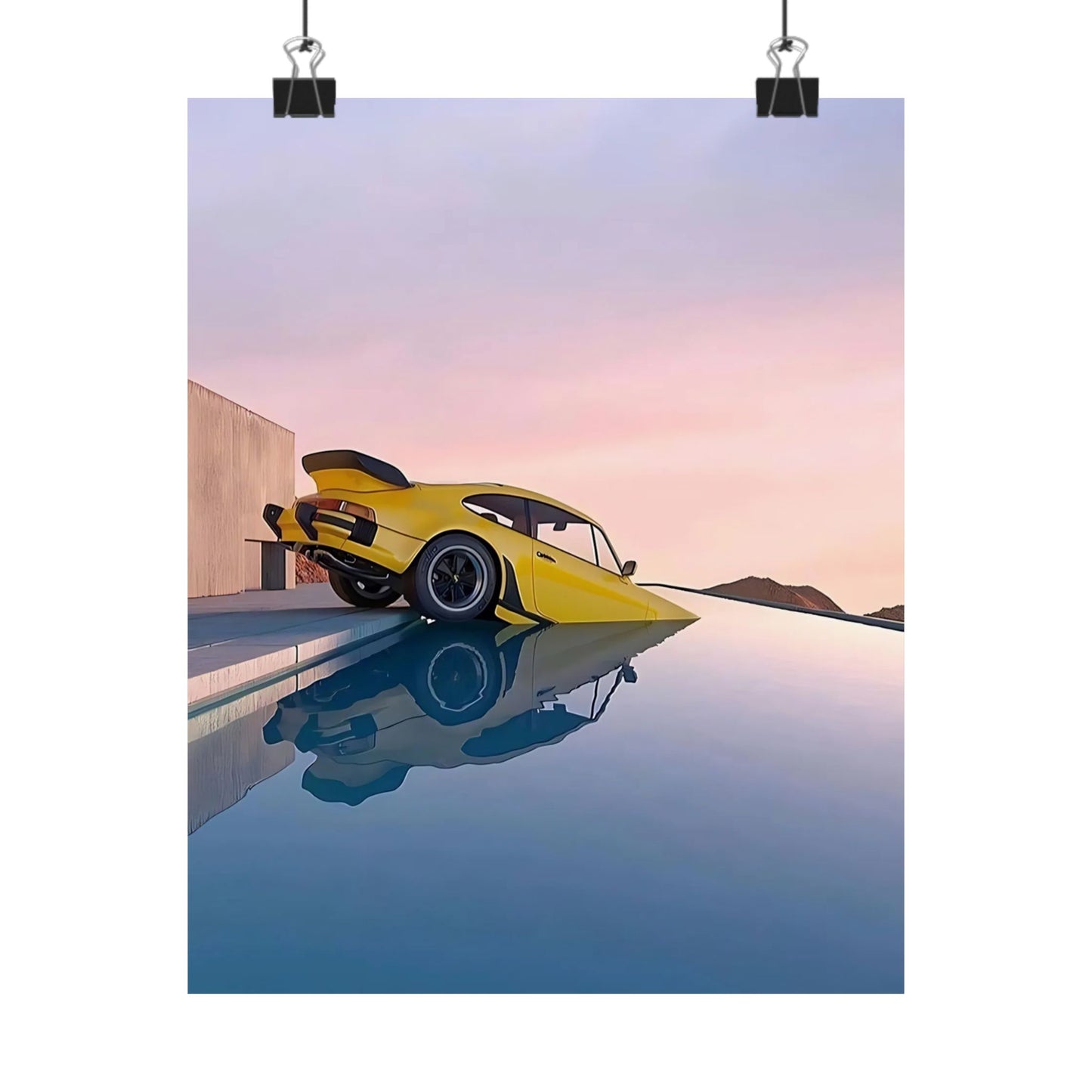 Pool Porsche Poster