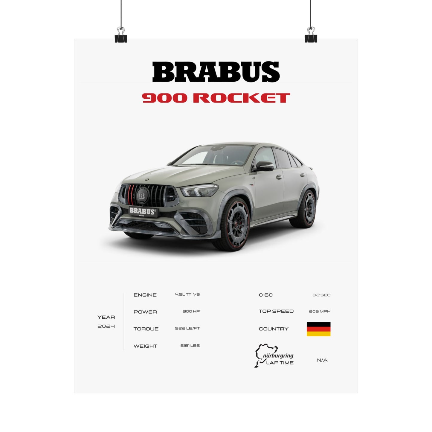 Brabus 900 Rocket Poster
