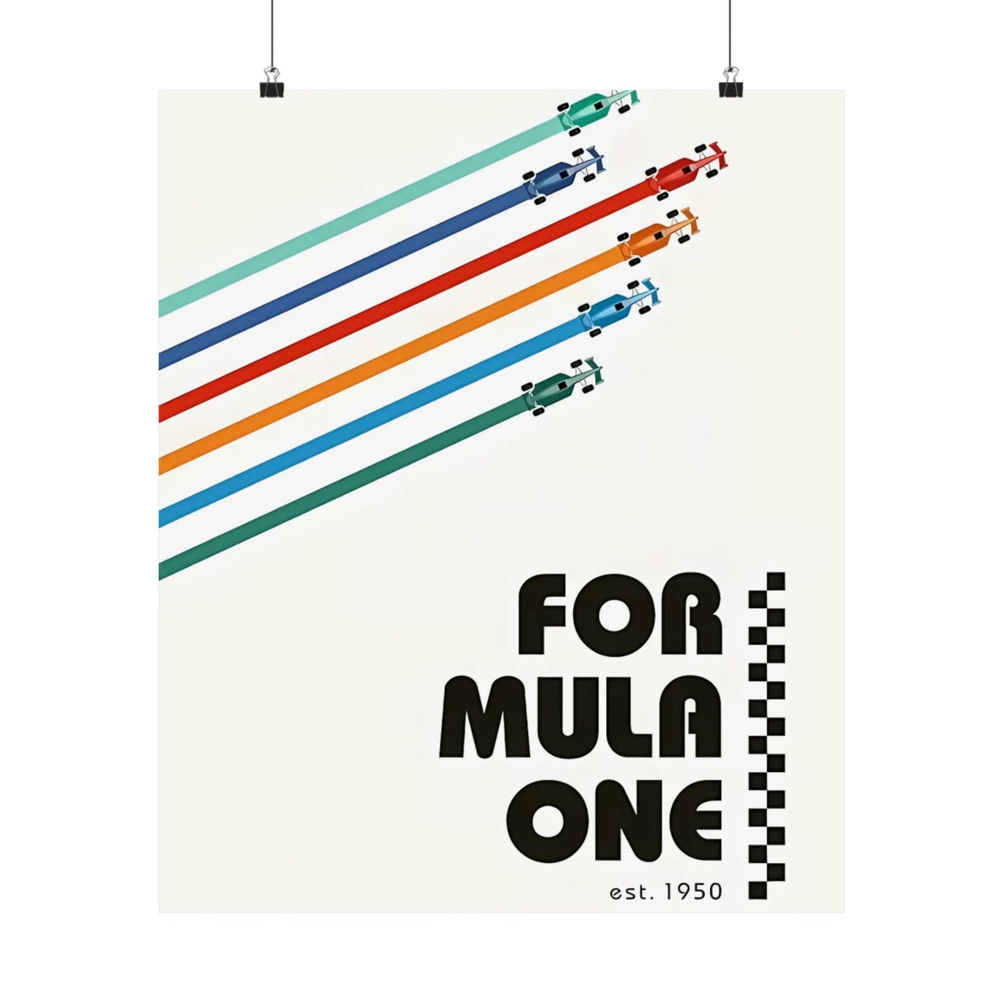 Vintage F1 Graphic Poster