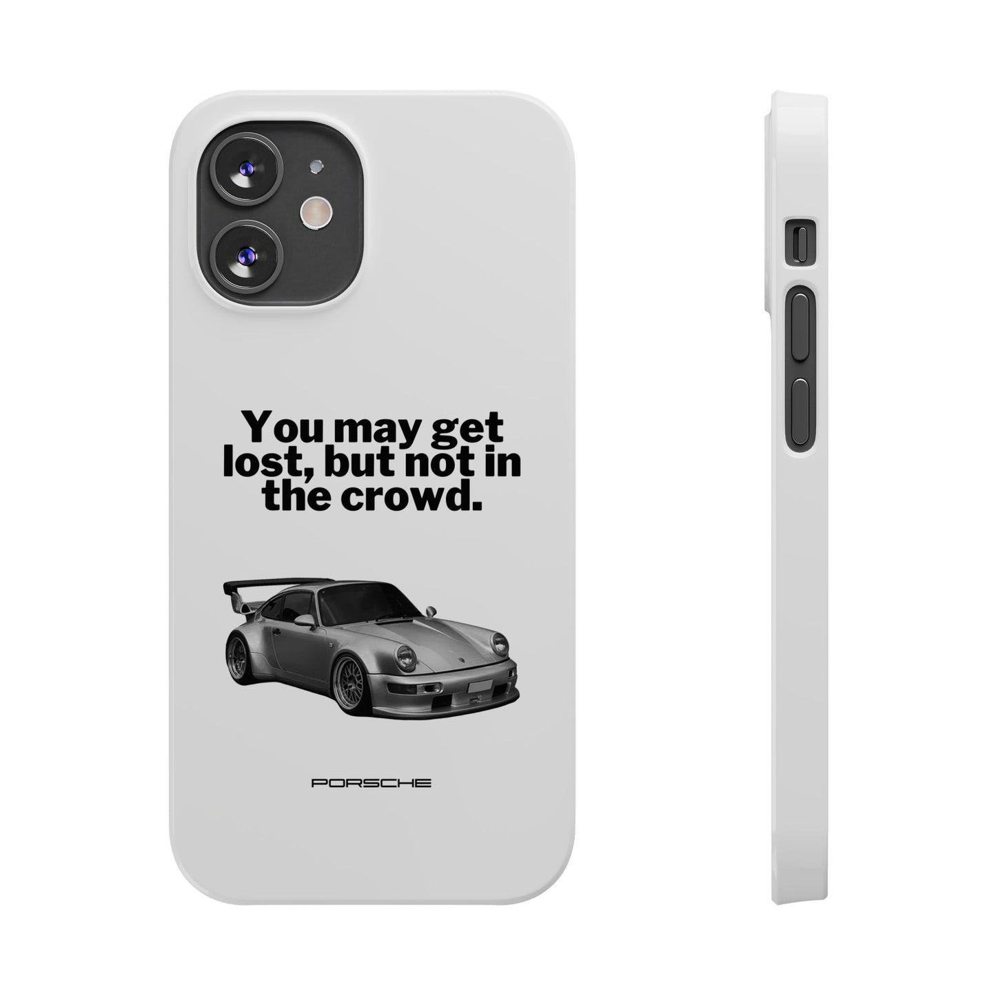 Lost In The Crowd iPhone Case - White