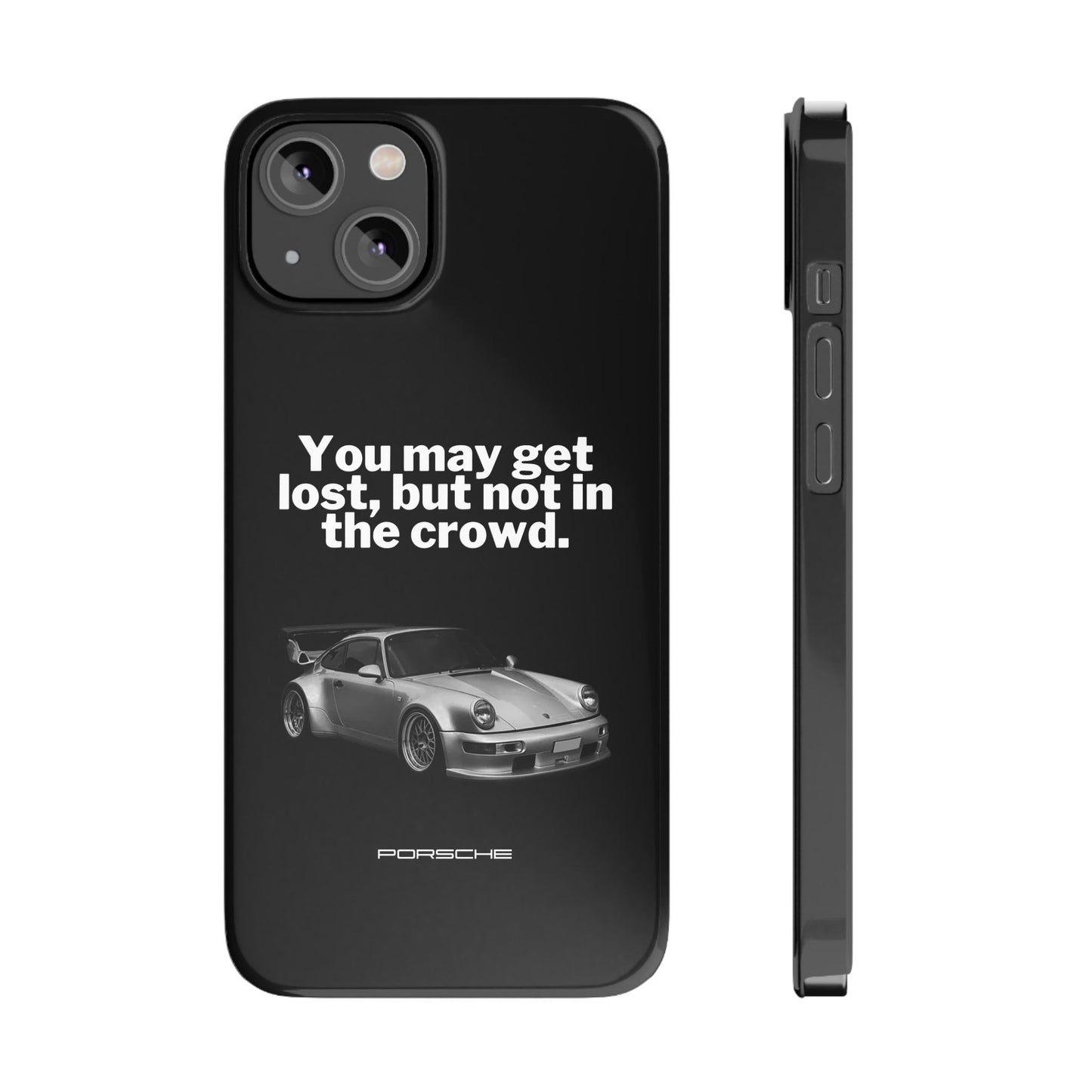 Lost In The Crowd iPhone Case - Black