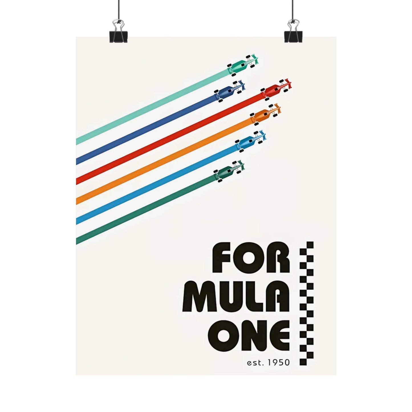 Vintage F1 Graphic Poster