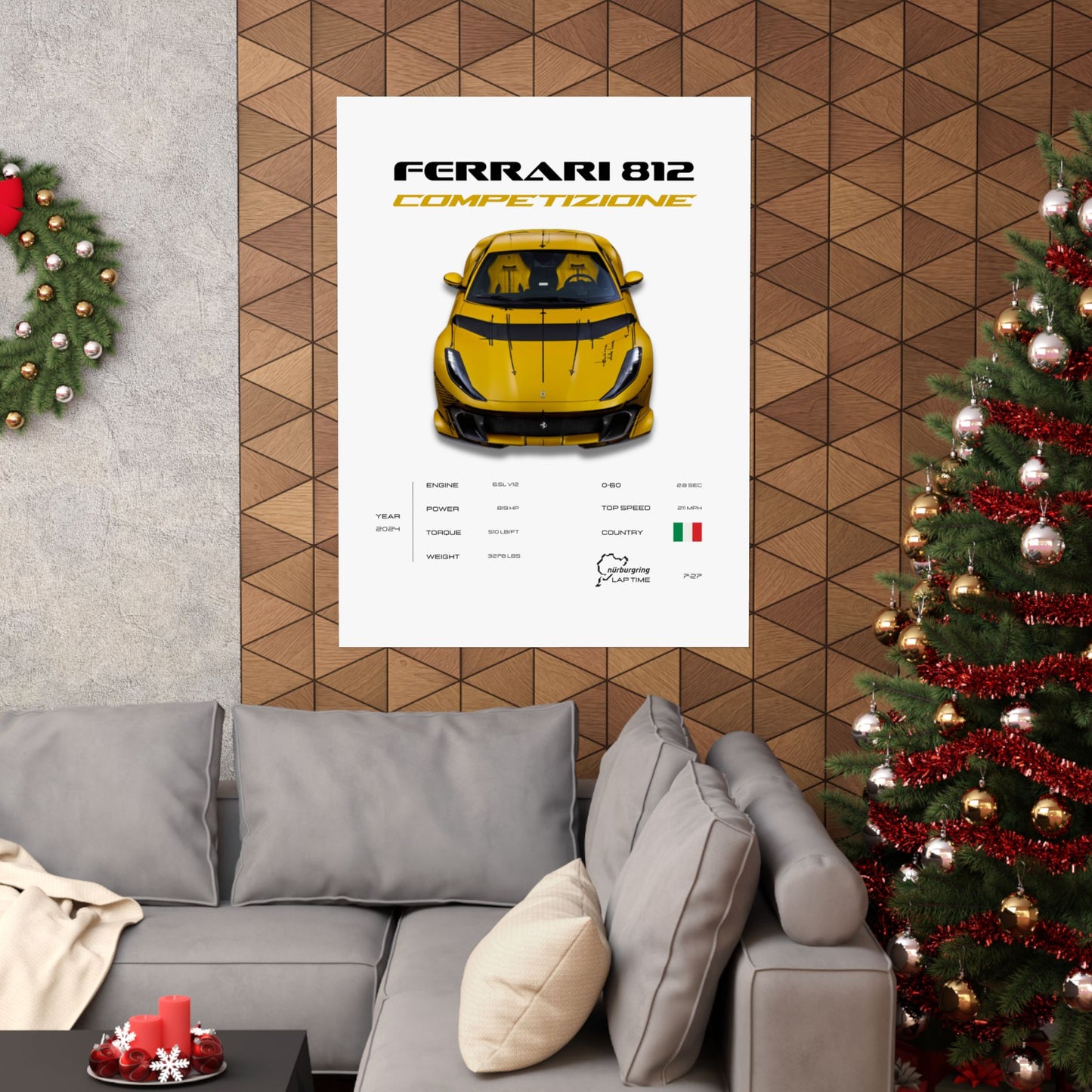 Ferrari 812 Competizione Poster