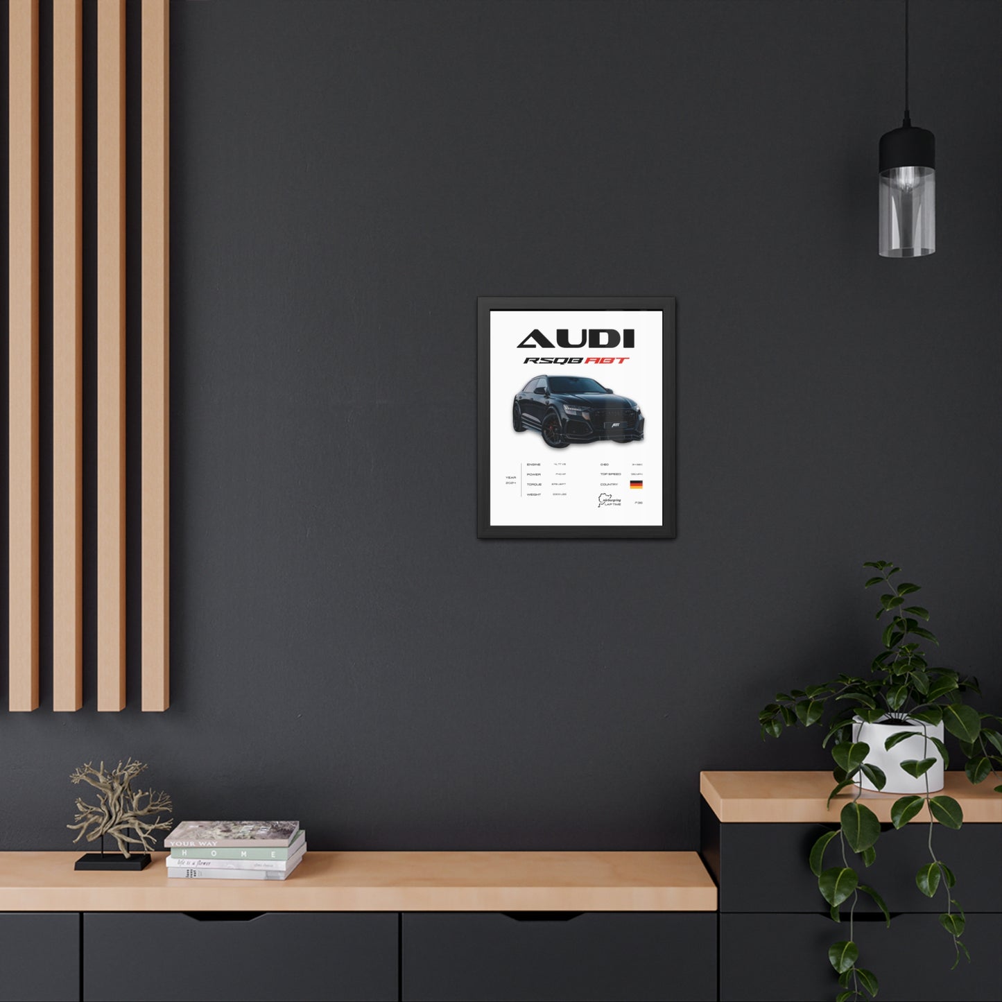 Audi RSQ8 Framed Poster