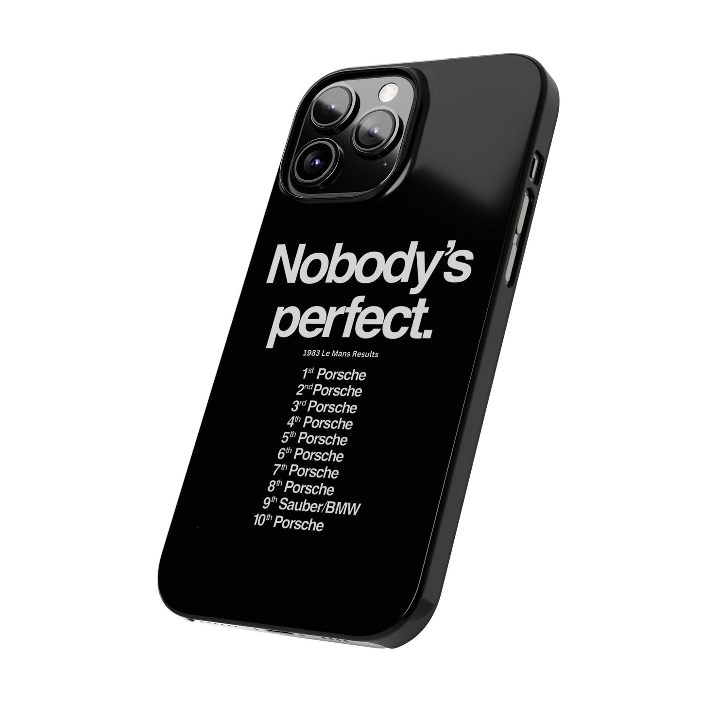 Nobody's Perfect Porsche iPhone Case