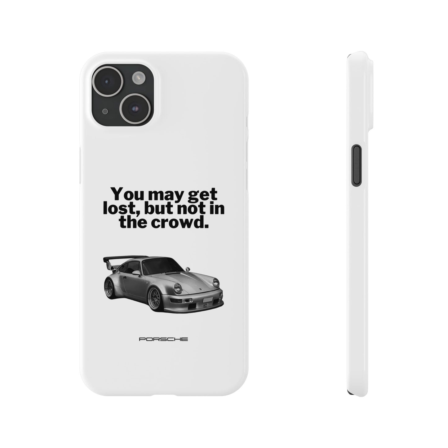 Lost In The Crowd iPhone Case - White