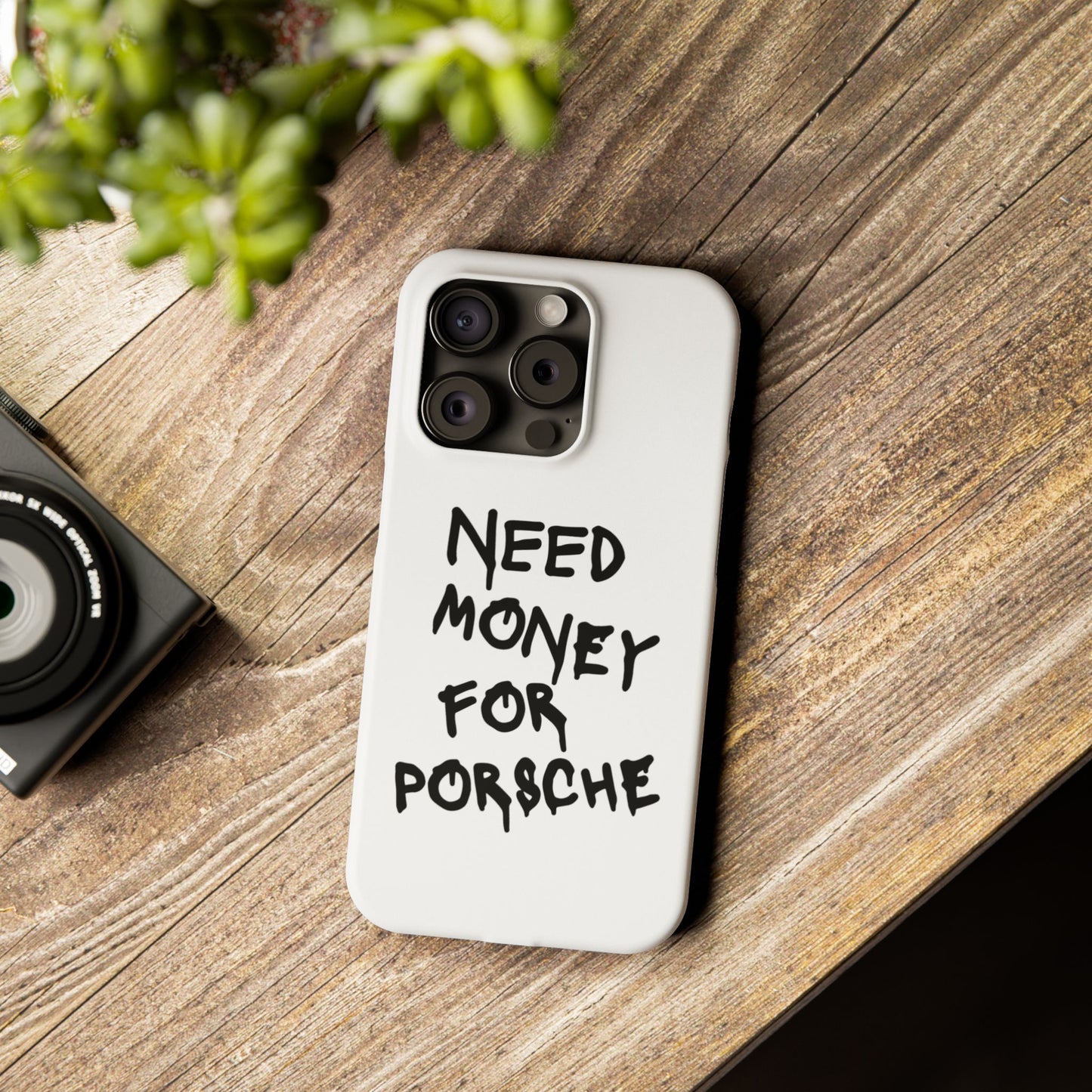 Need Money for Porsche iPhone Case White