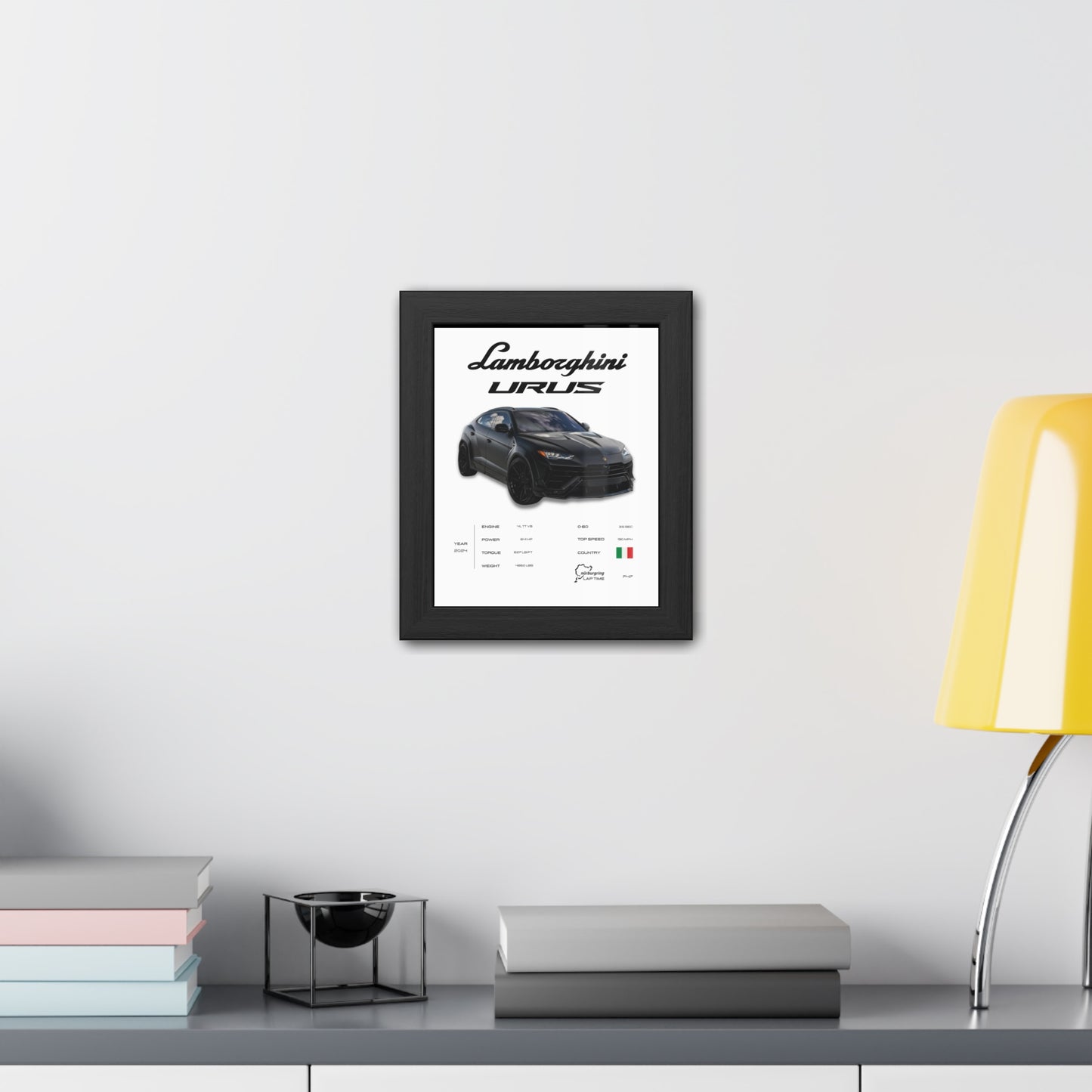 Lamborghini Urus Framed Poster