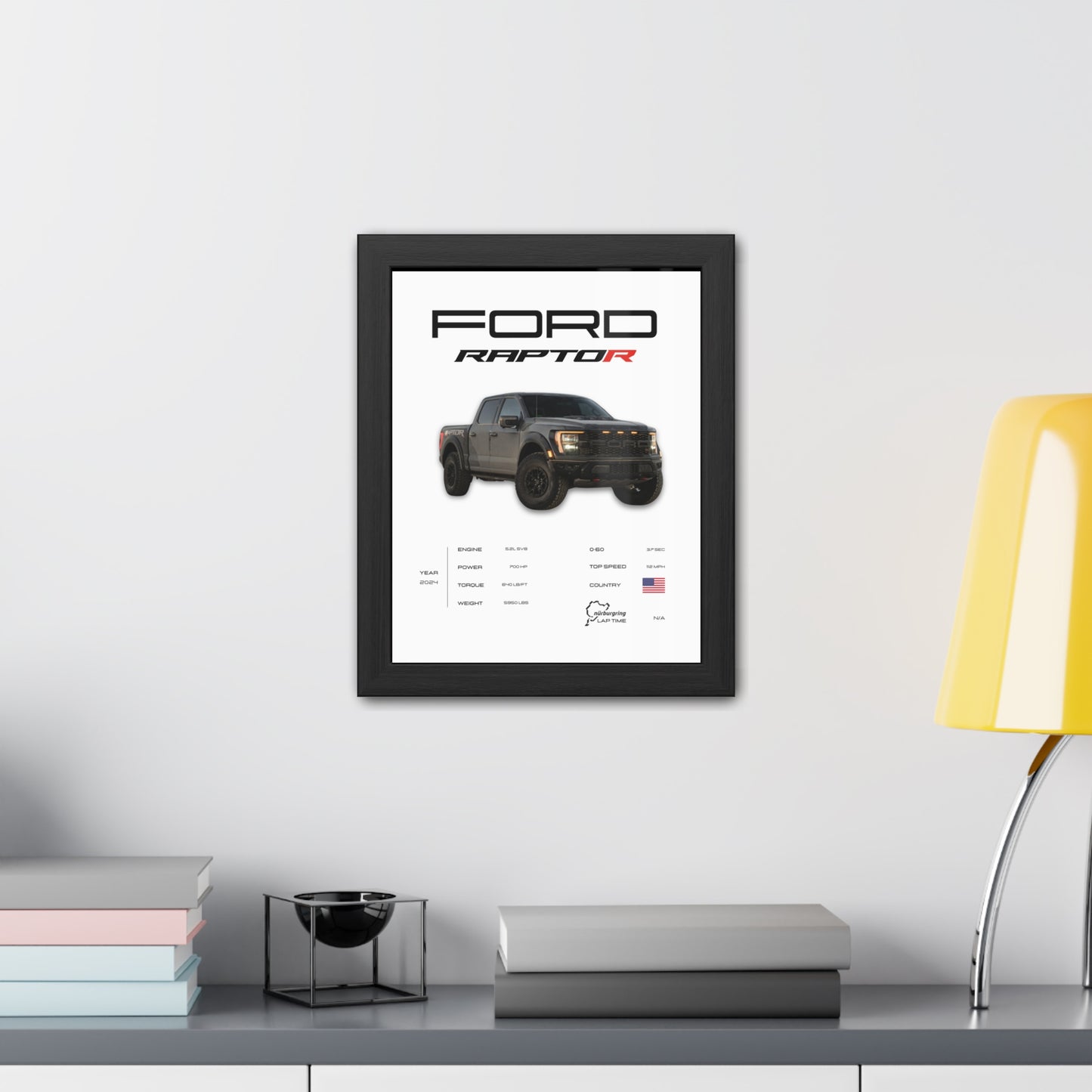 Ford Raptor Framed Poster