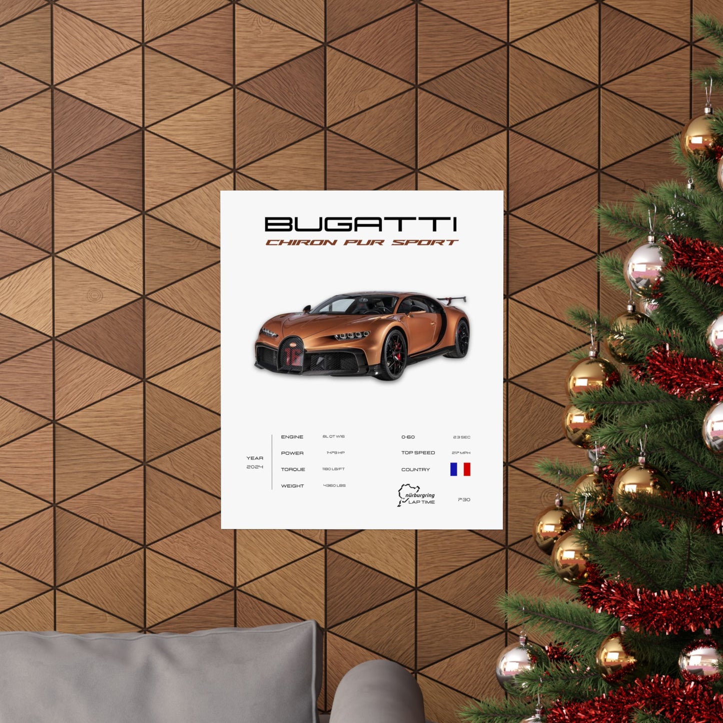 Bugatti Chiron Pur Sport Poster